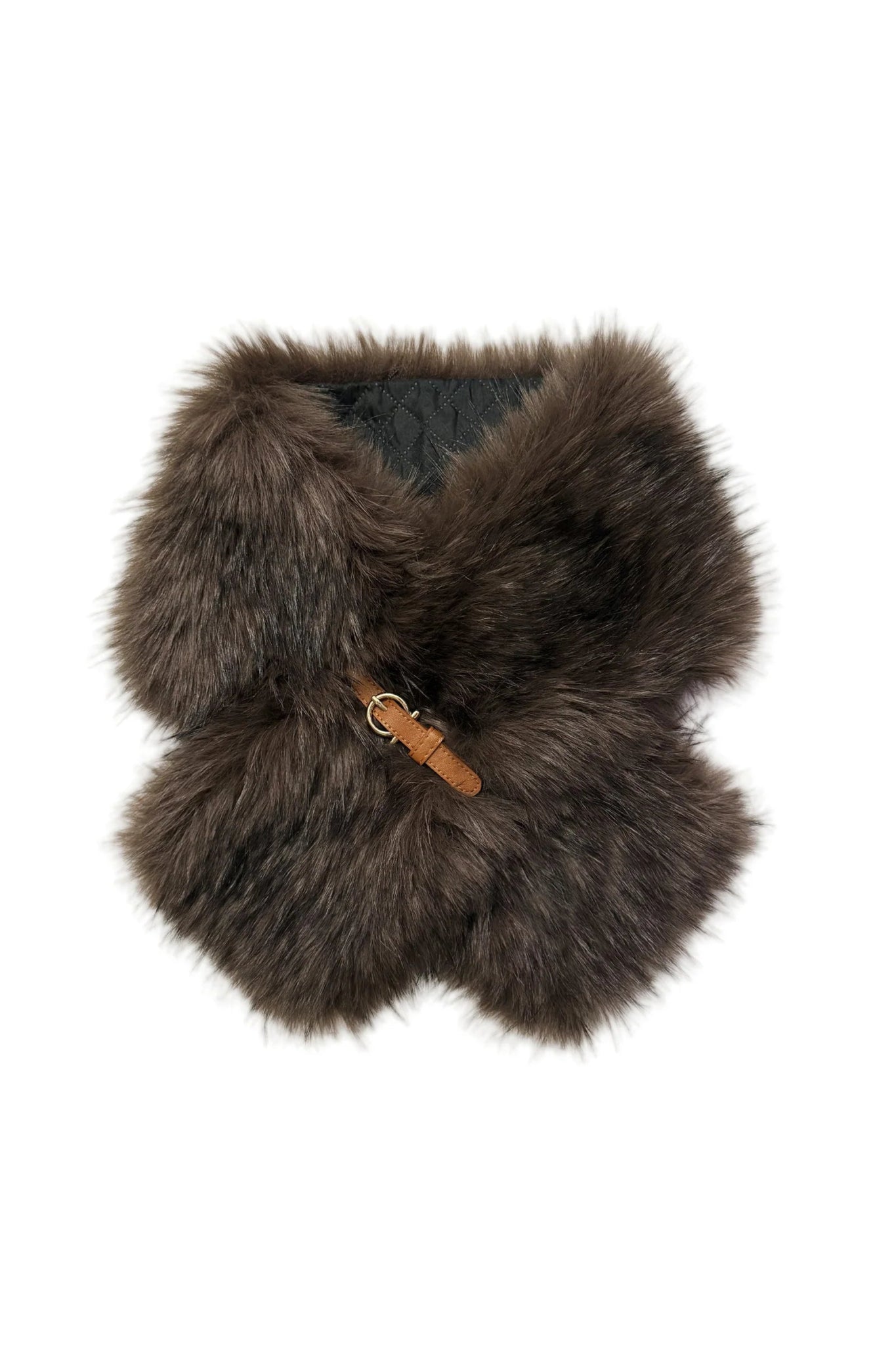 Blue Water ClothingFaux Fur Buckle Pull Through ScarfAccessories - Blue Water Clothing