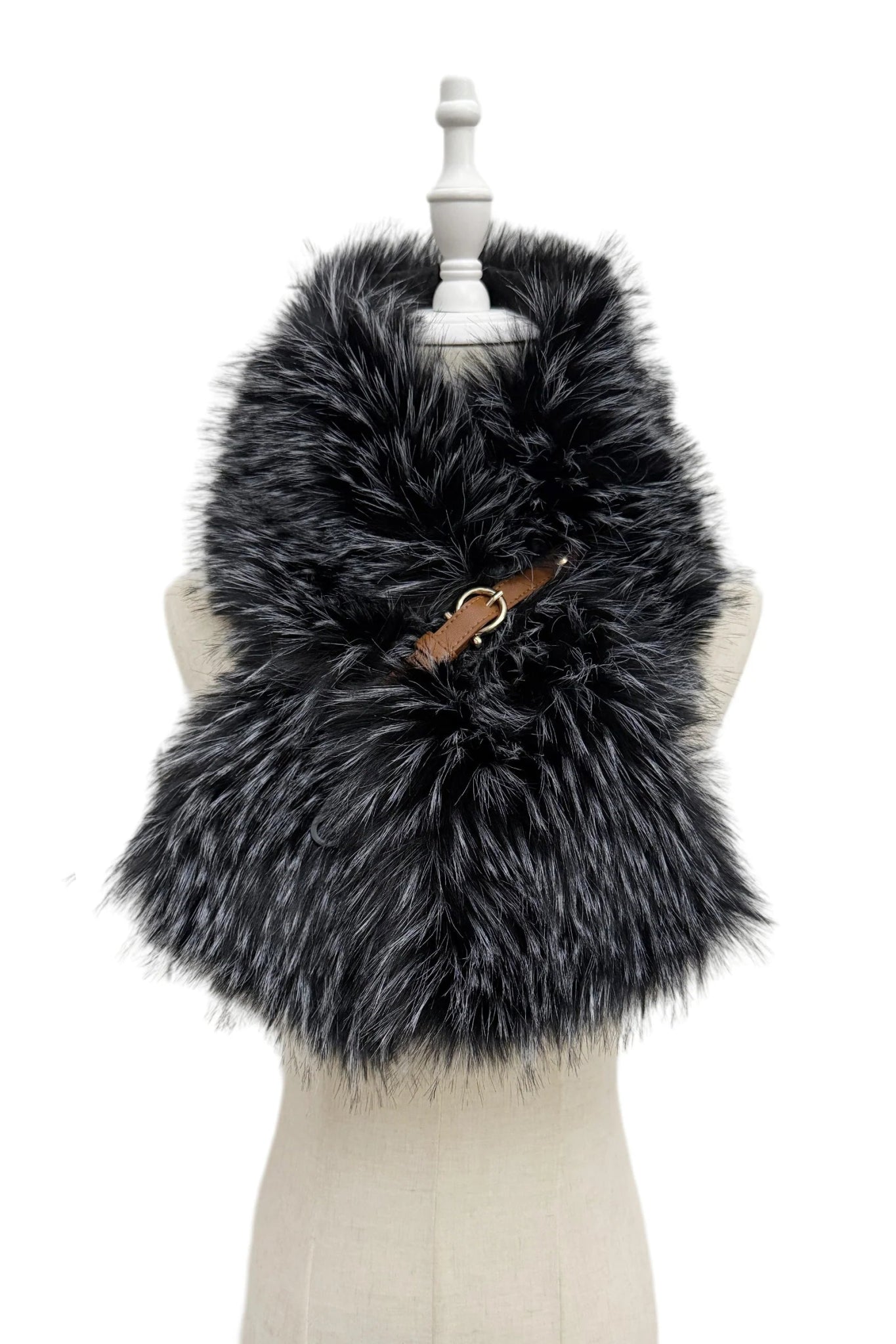 Blue Water ClothingFaux Fur Buckle Pull Through ScarfAccessories - Blue Water Clothing