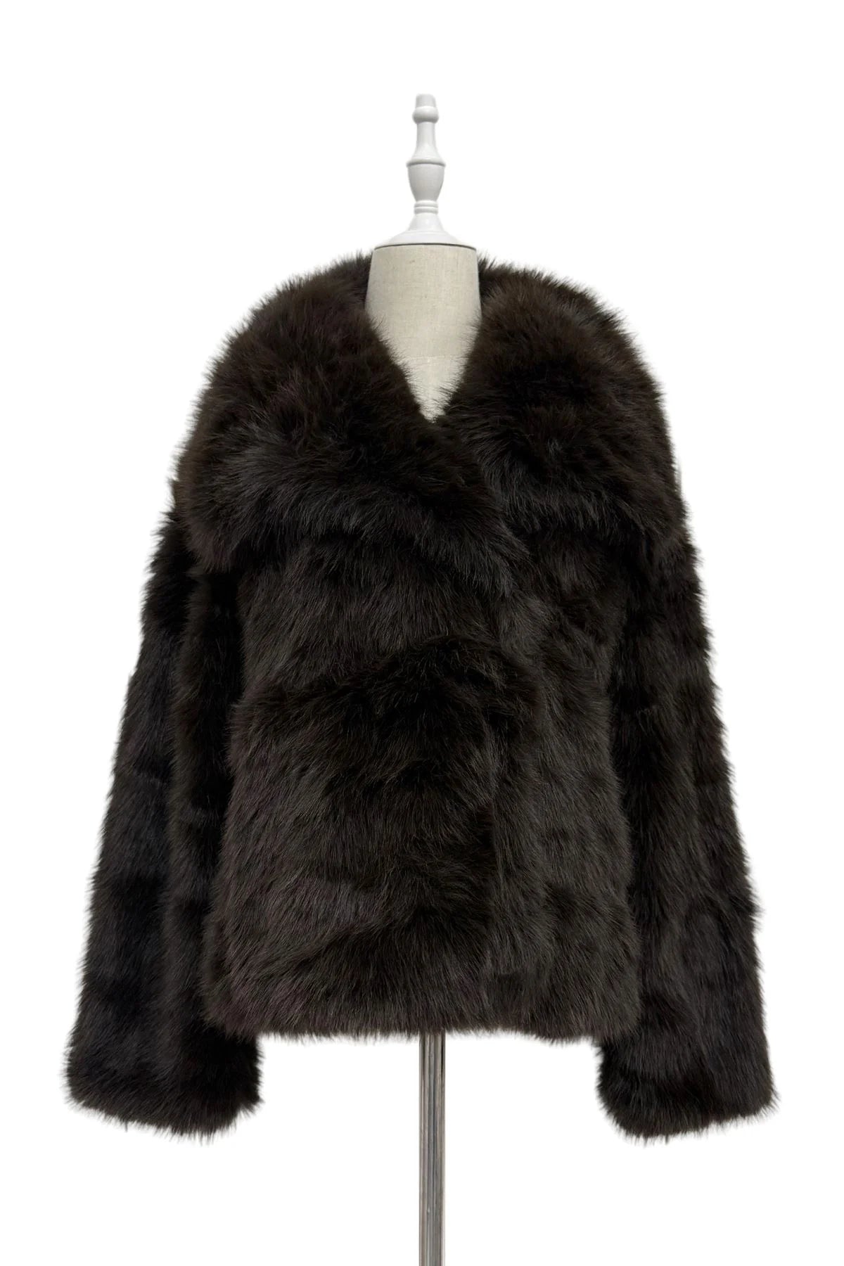 Blue Water ClothingOversized Lapel Faux Fur Sleeved jacketClothing - Blue Water Clothing