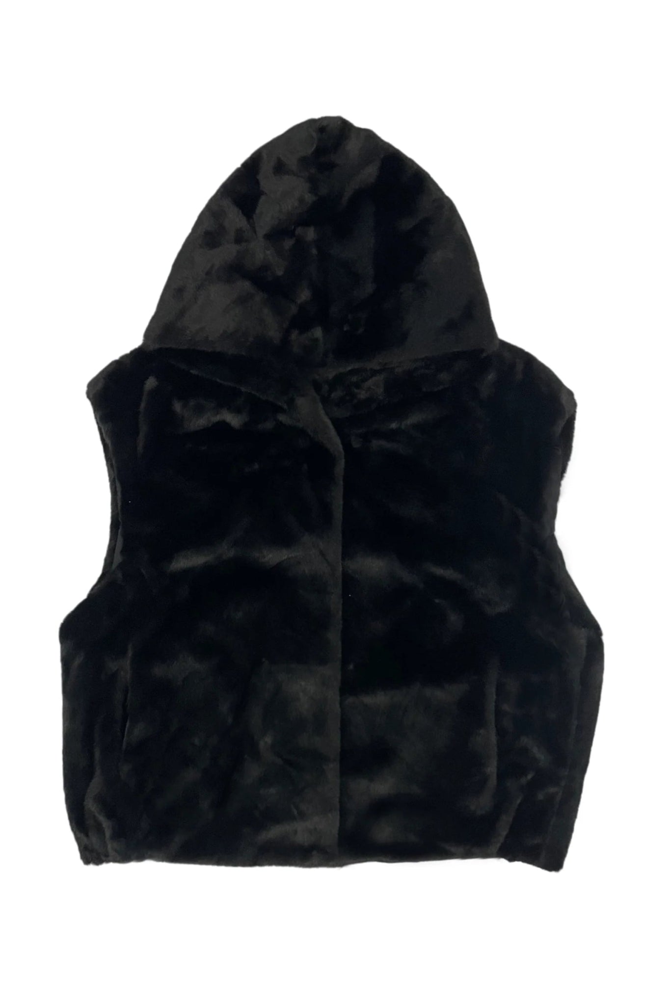 Blue Water ClothingPlain Faux Fur Hooded GiletClothing - Blue Water Clothing