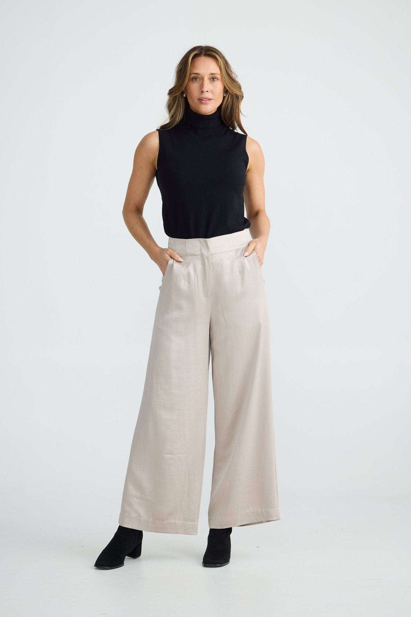 Brave And TrueBrave And True Dana Trouser ChampagneBottomsChampagne - Blue Water Clothing
