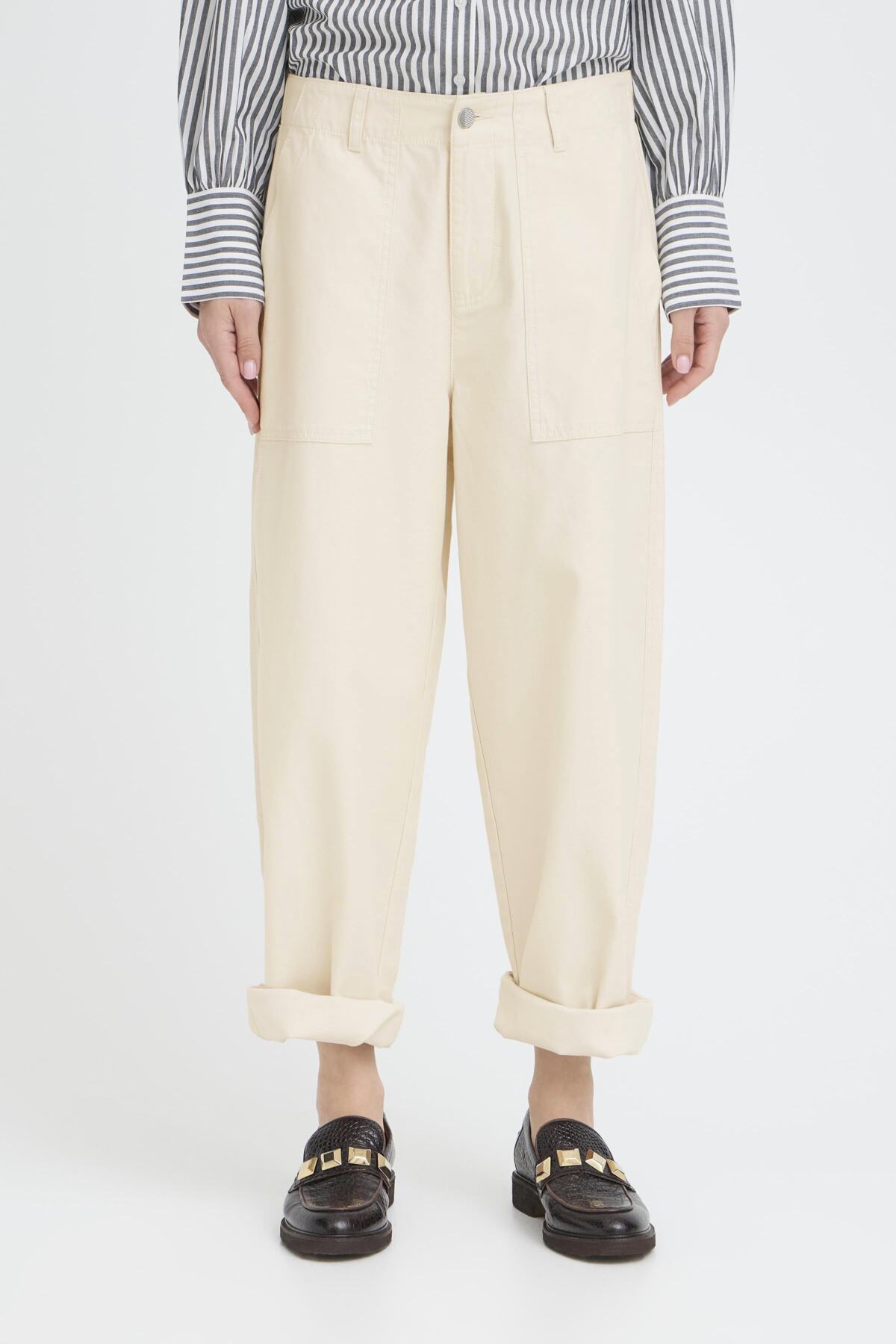 b.youngb.young BYELMA Pocket TrousersClothingBirch - Blue Water Clothing