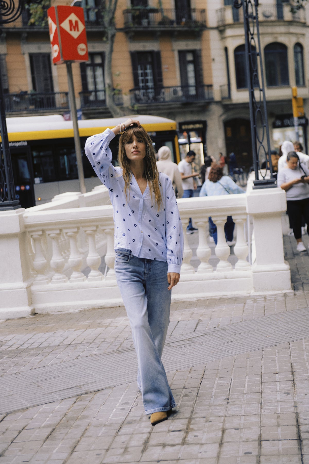 b.youngb.young BYFABIENNE Shirt Long SleeveClothingDella Robbia Blue - Blue Water Clothing