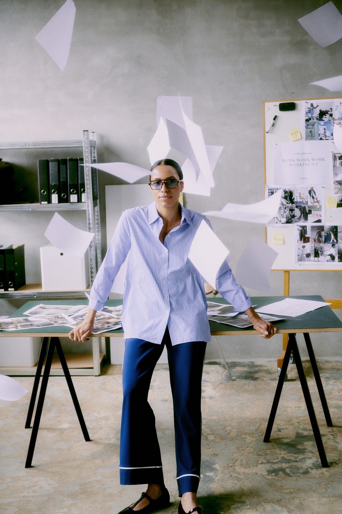 b.youngb.young BYHANIO Tape ShirtClothingHanio Stripe - Blue Water Clothing