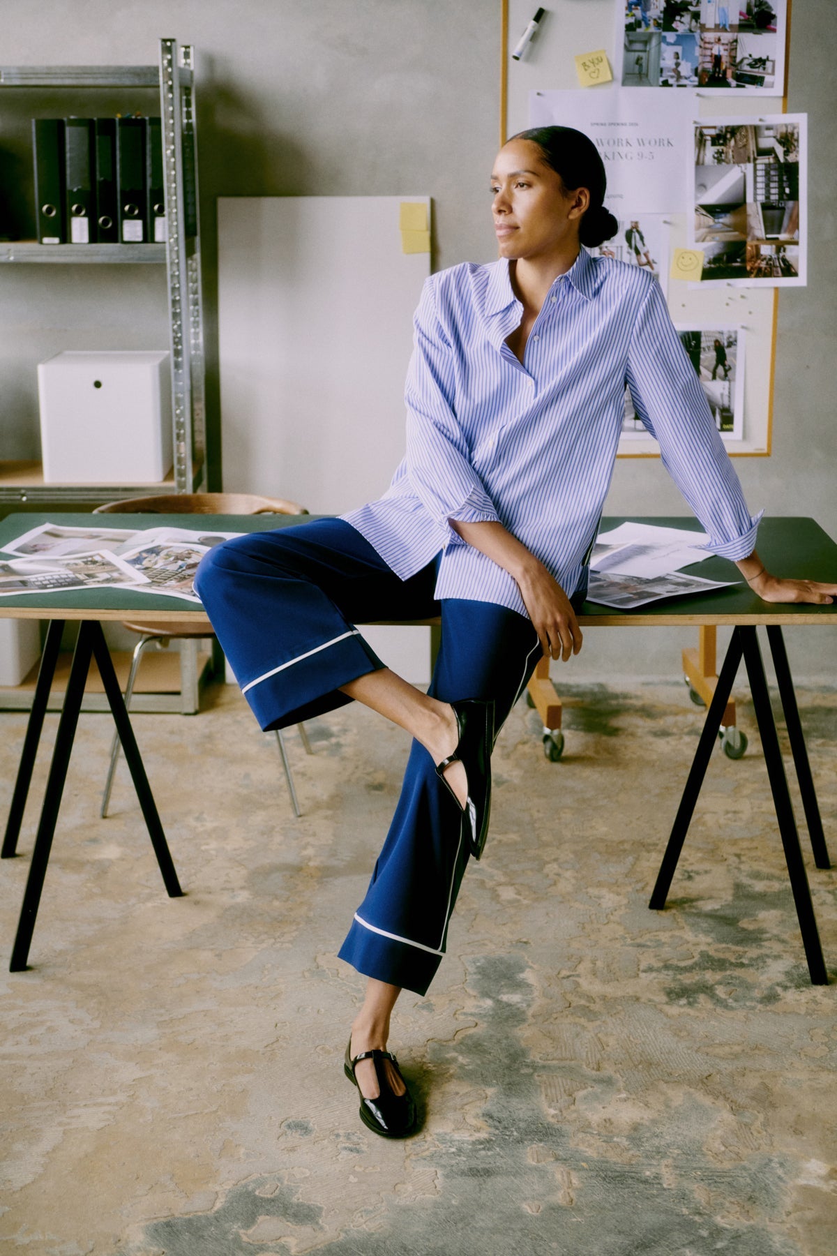 b.youngb.young BYHANIO Tape ShirtClothingHanio Stripe - Blue Water Clothing