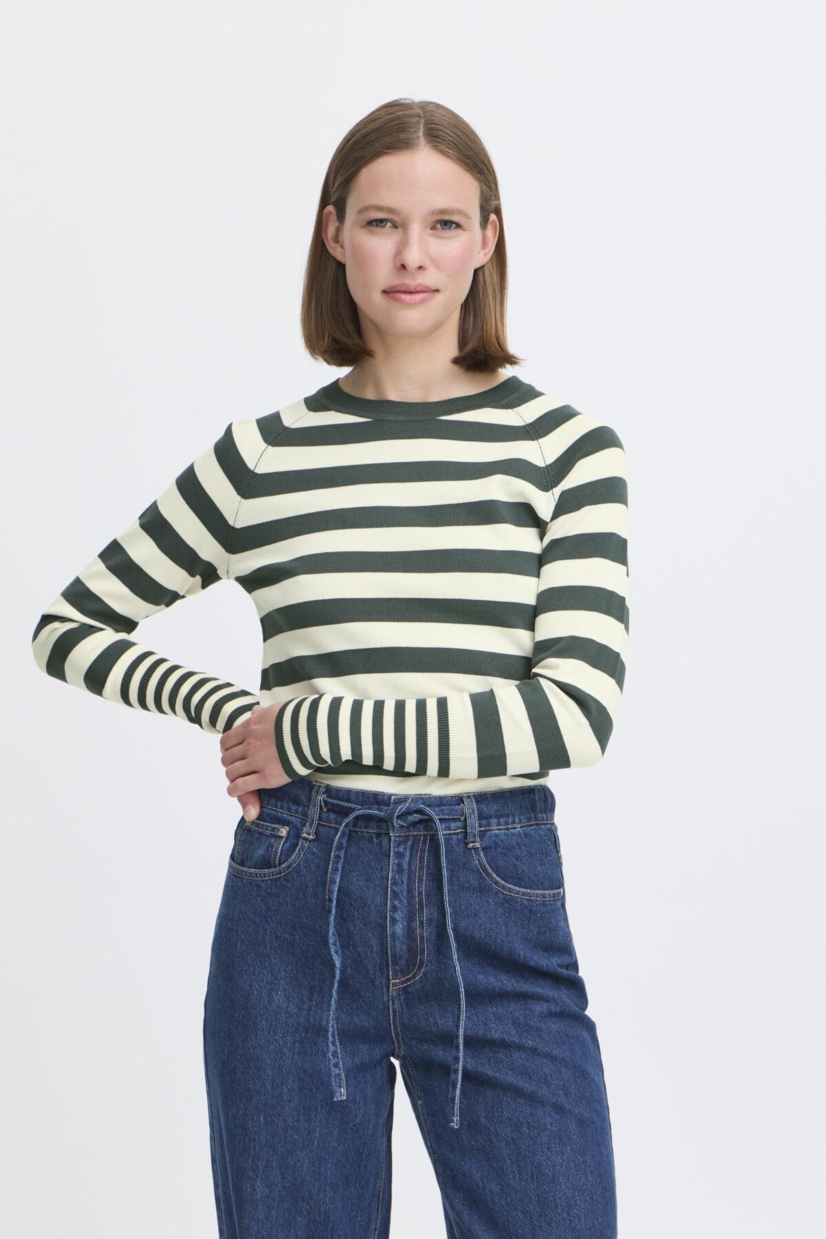 b.youngb.young BYMmorla Long Cuff SweaterTopsGreen Gables - Blue Water Clothing