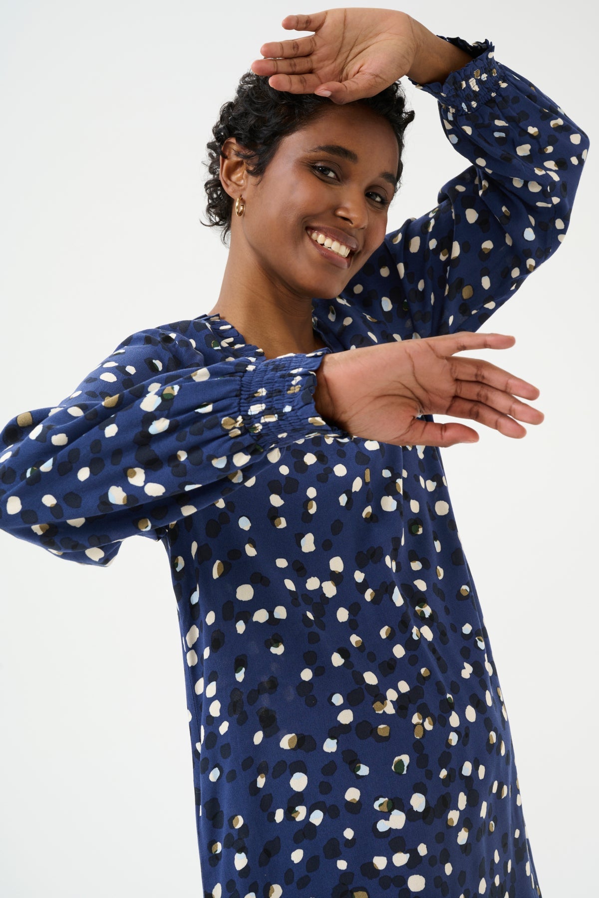 CultureCulture CUbrandy Andrea DressClothingDress blues Dot - Blue Water Clothing
