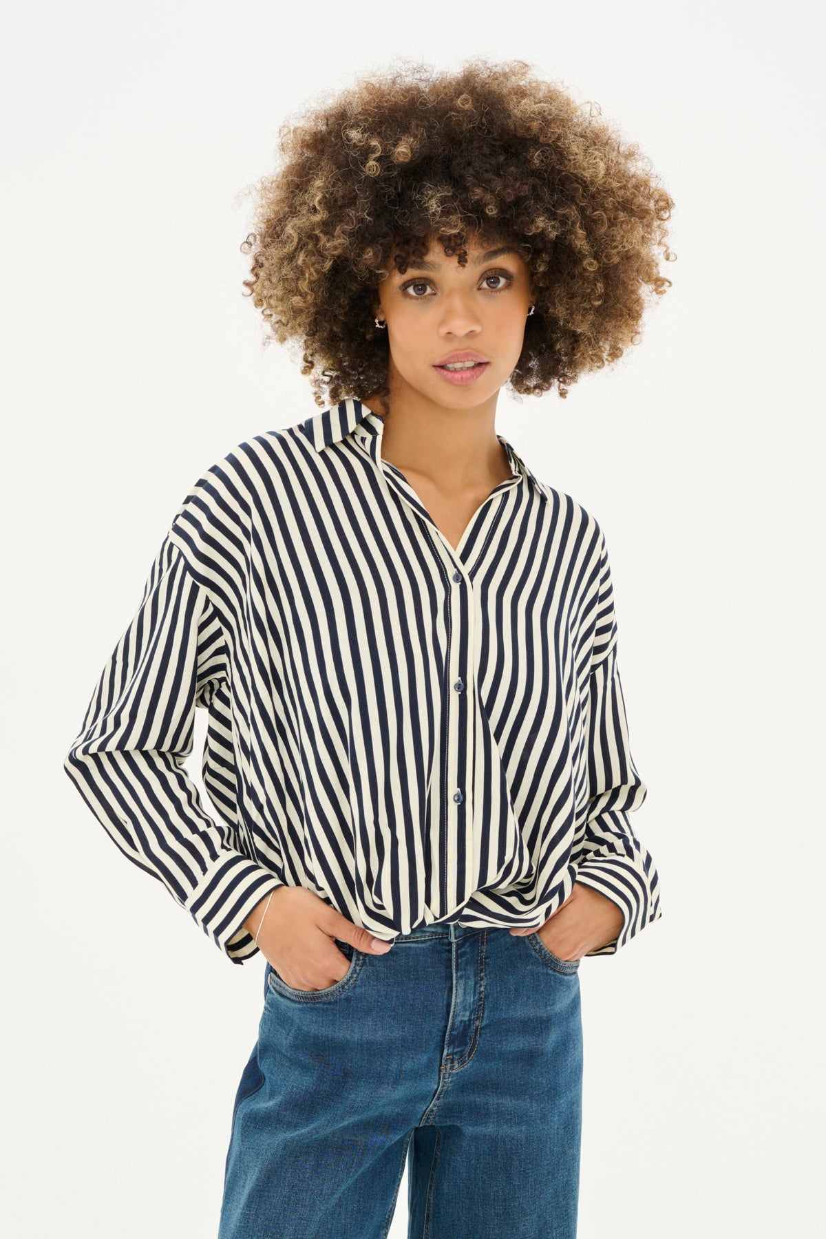 CultureCulture CUdenia Knot ShirtClothingSalute/White Stripe - Blue Water Clothing