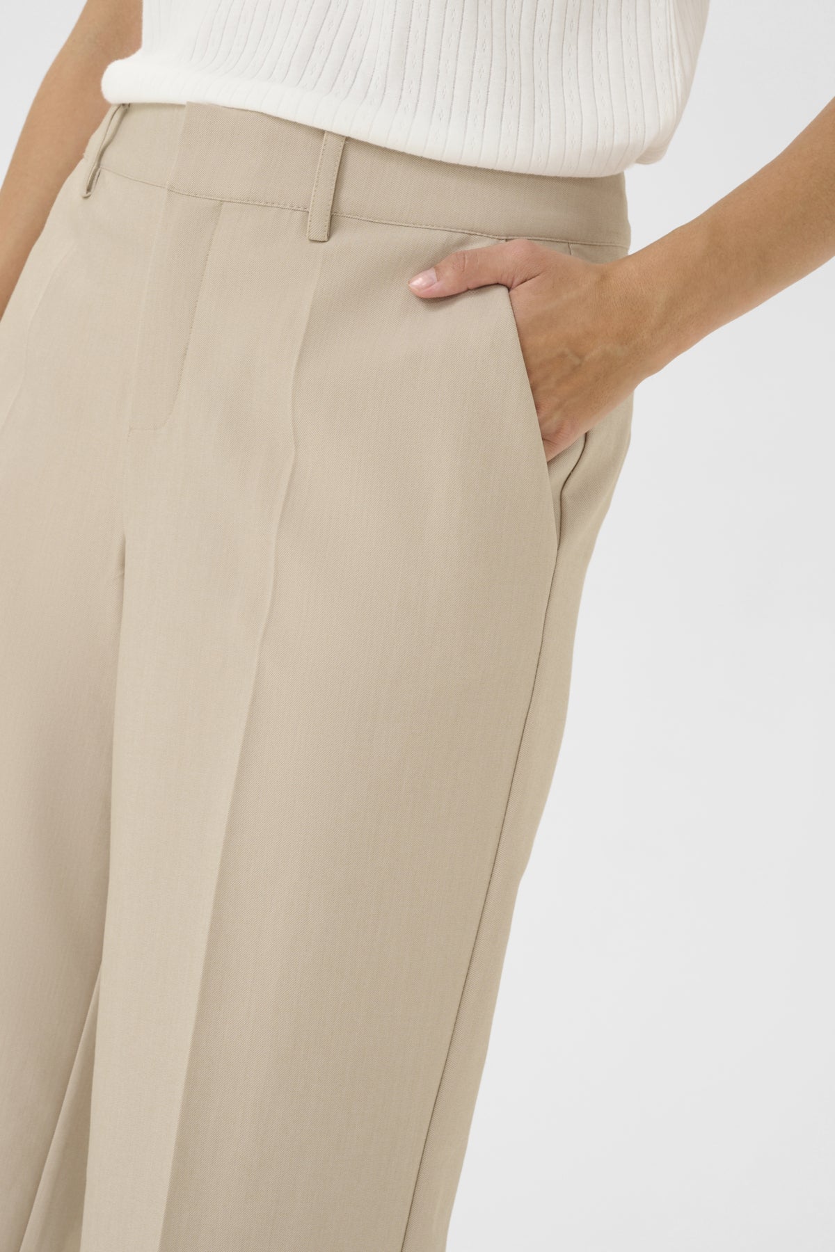 CultureCulture CUalayna PantsClothingCream - Blue Water Clothing