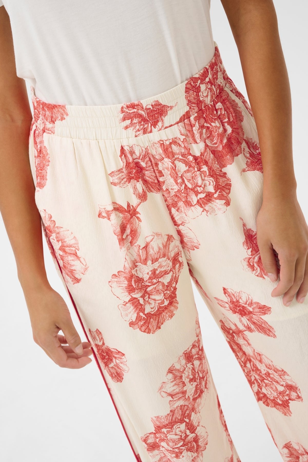 CultureCulture CUalexa PantClothingOff White/Red Floral - Blue Water Clothing