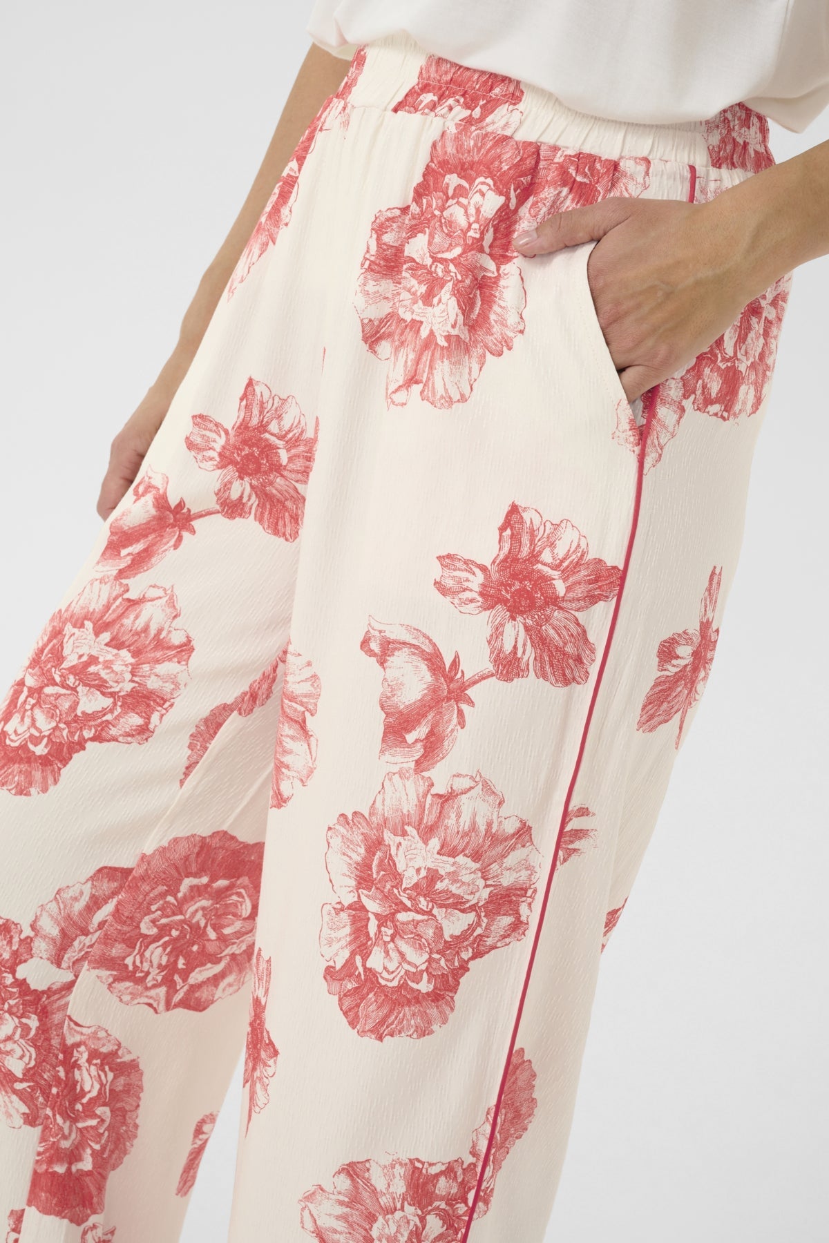 CultureCulture CUalexa PantClothingOff White/Red Floral - Blue Water Clothing