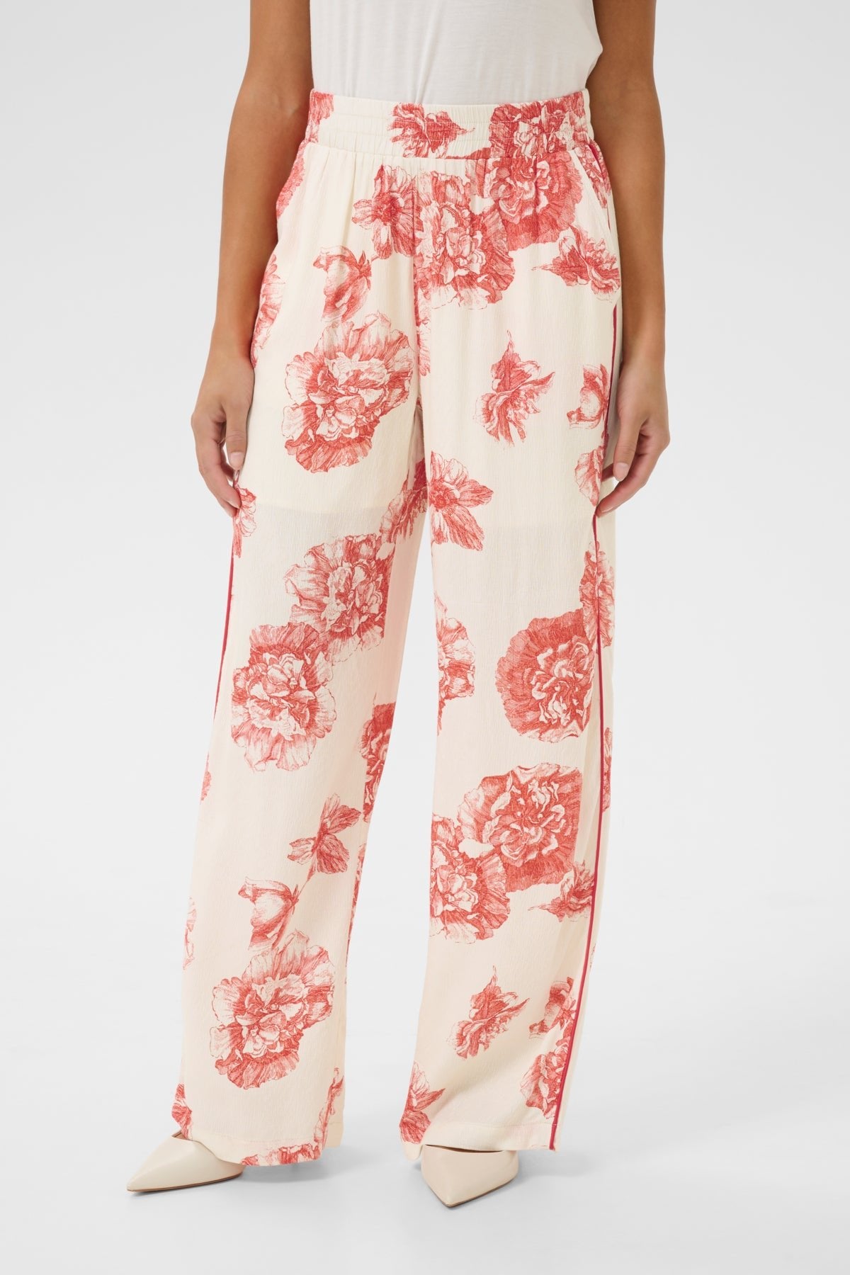 CultureCulture CUalexa PantClothingOff White/Red Floral - Blue Water Clothing