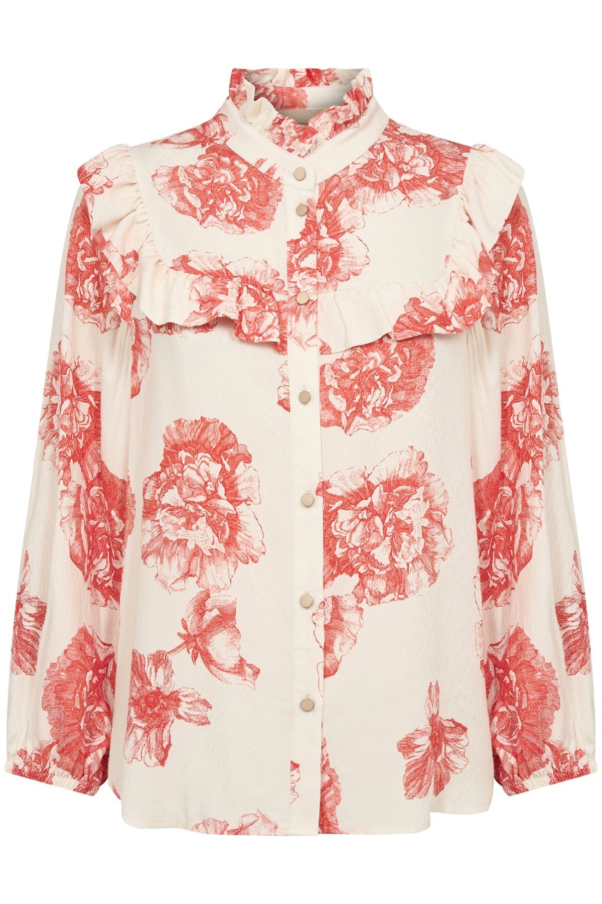 CultureCulture CUalexa ShirtClothingOff White/Red Floral - Blue Water Clothing