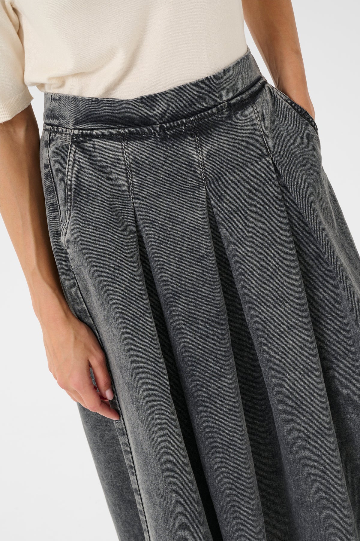 CultureCulture CUcarlina SkirtClothingDark Gull Gray - Blue Water Clothing