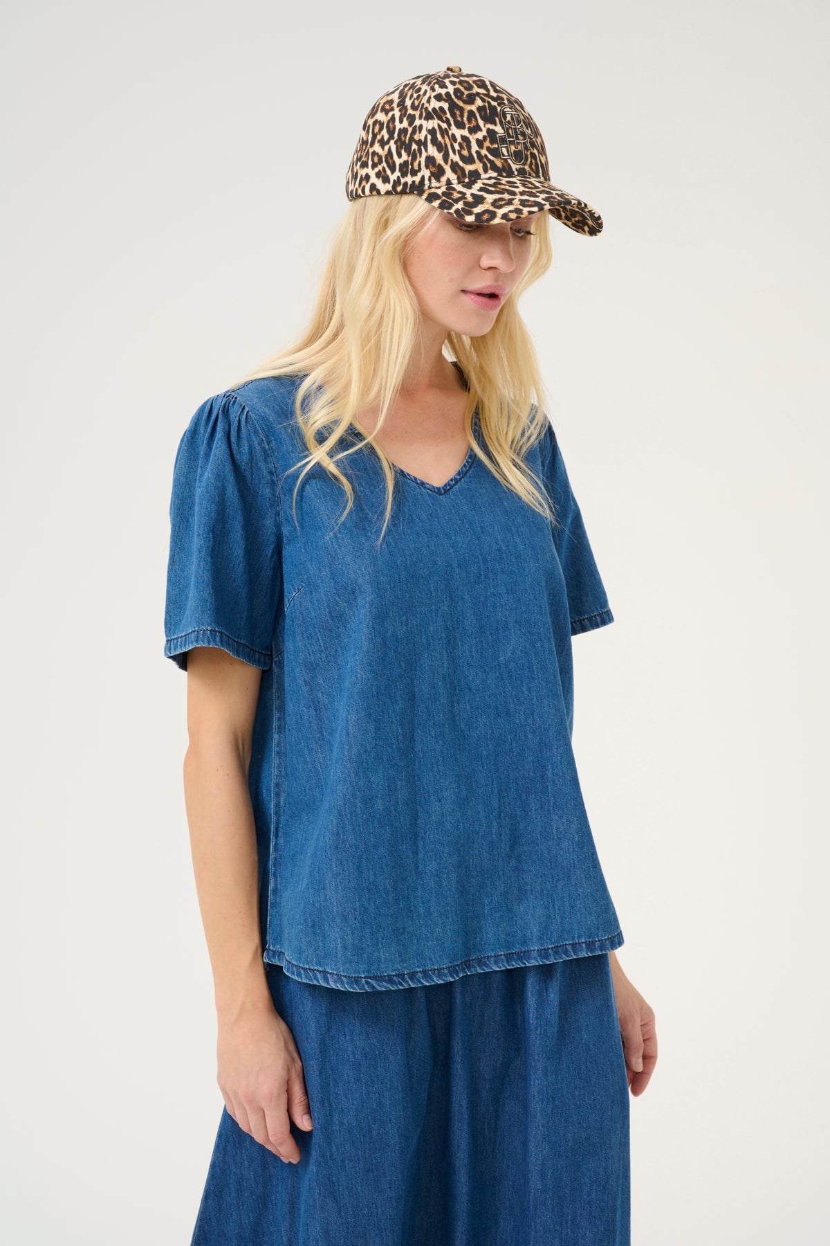 CultureCulture CUcebrina Leopard Print CapAccessories - Blue Water Clothing