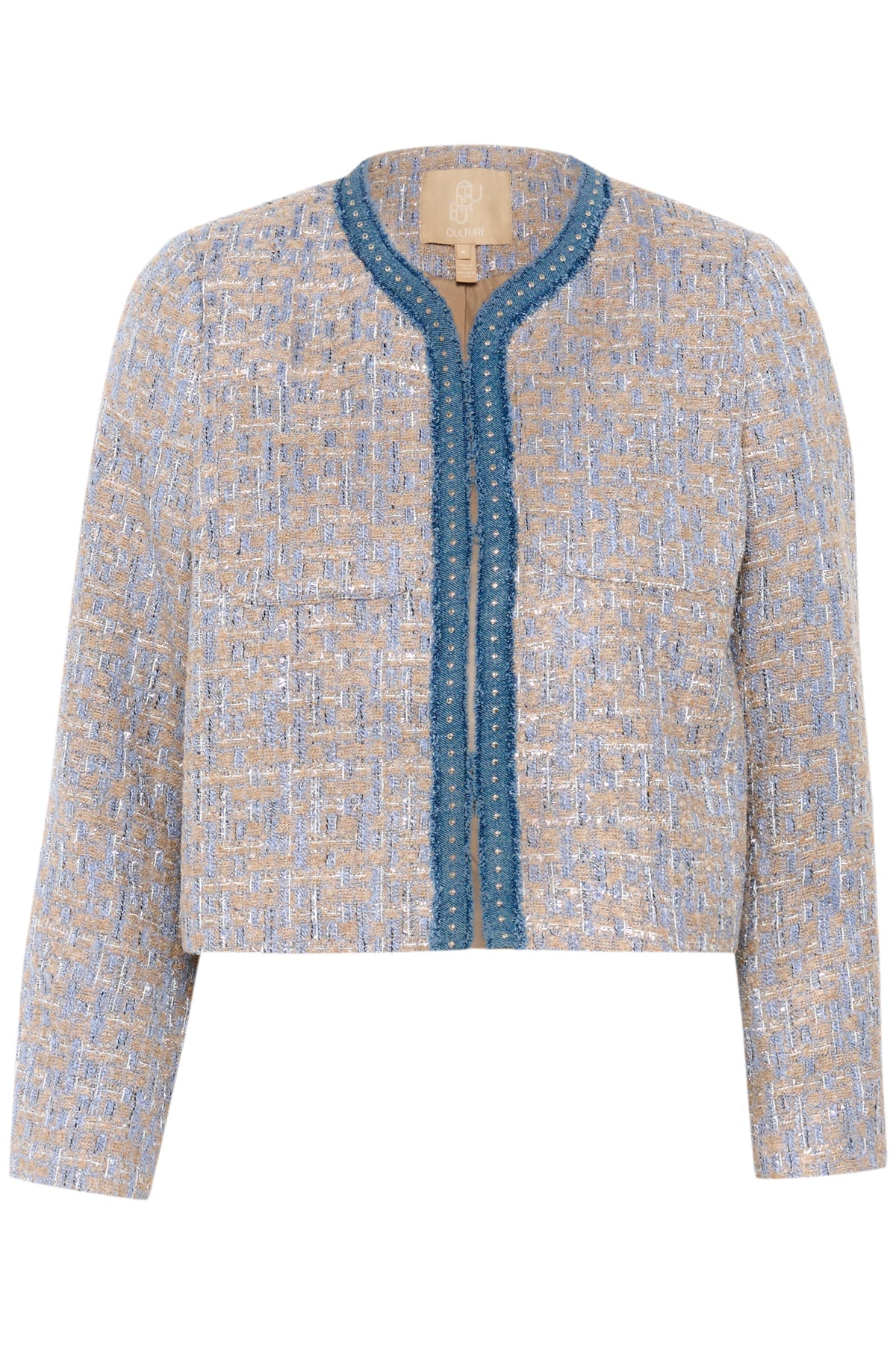 CultureCulture Cupana JacketClothingBlue/Brown Check - Blue Water Clothing