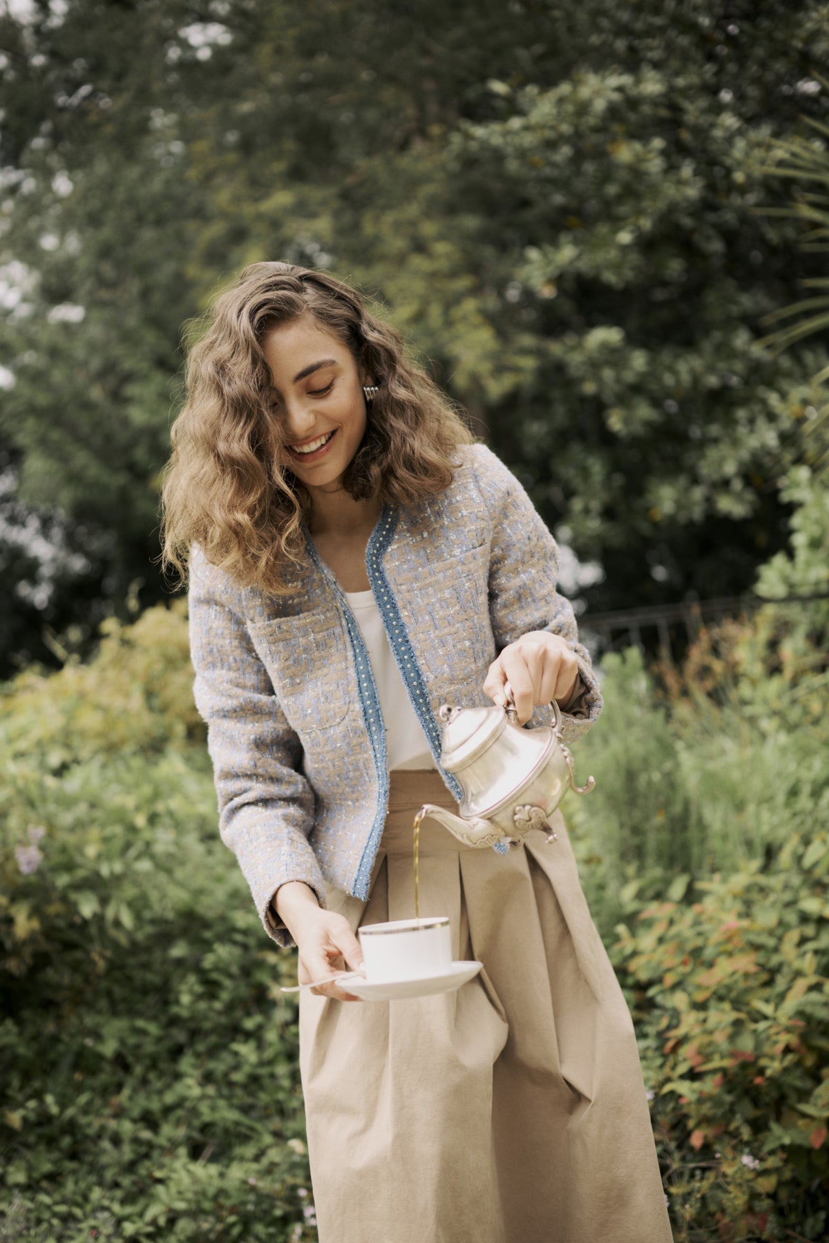 CultureCulture Cupana JacketClothingBlue/Brown Check - Blue Water Clothing