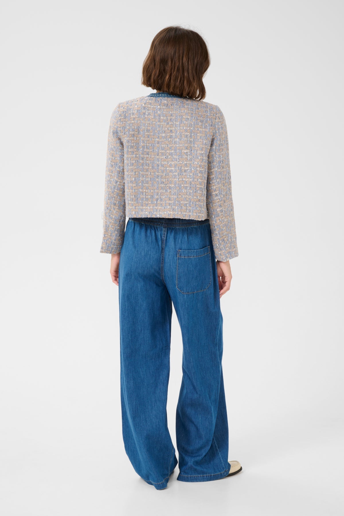 CultureCulture Cupana JacketClothingBlue/Brown Check - Blue Water Clothing