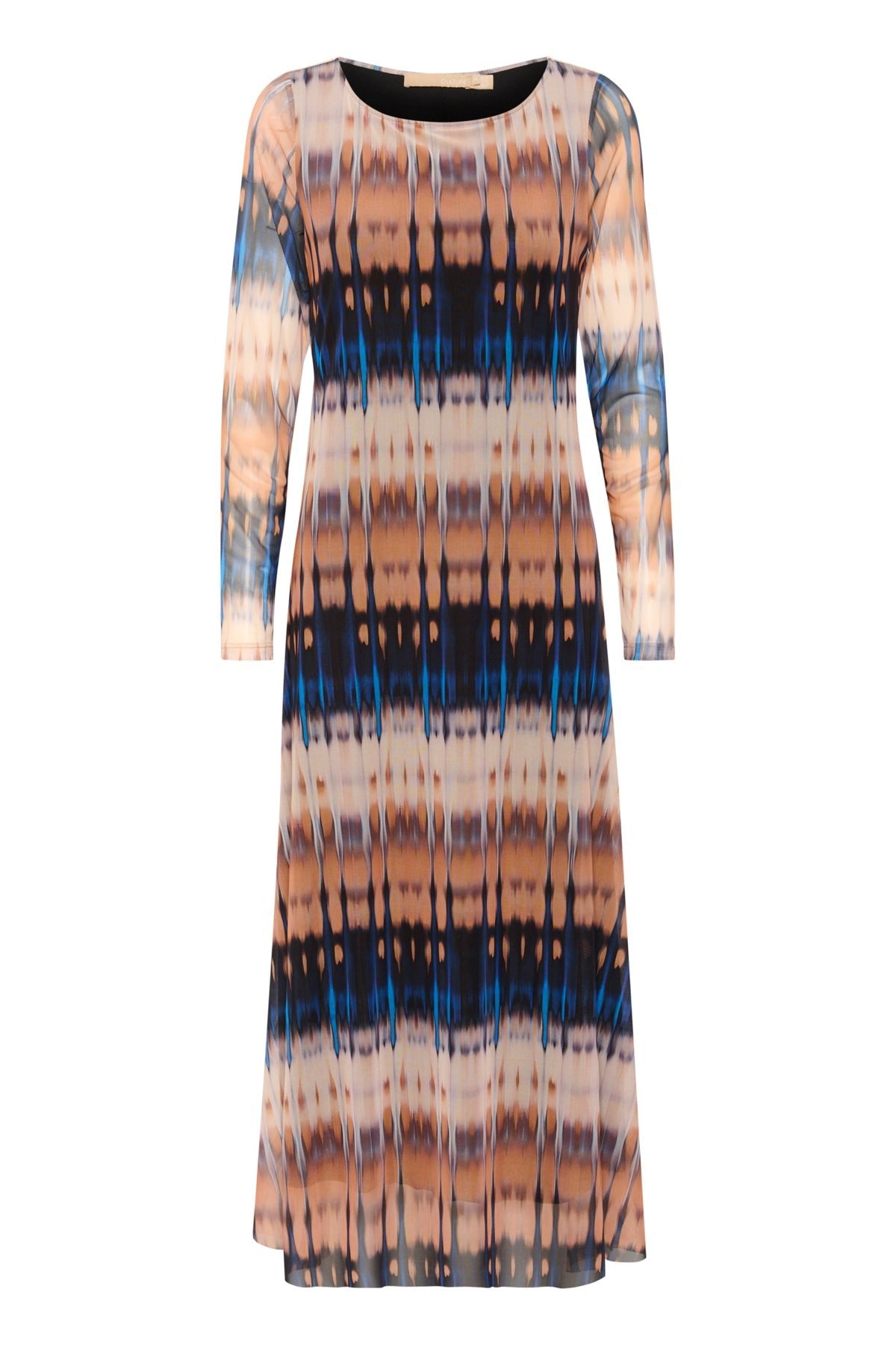 CultureCulture uasho Melida DressClothingBlue/Beige - Blue Water Clothing