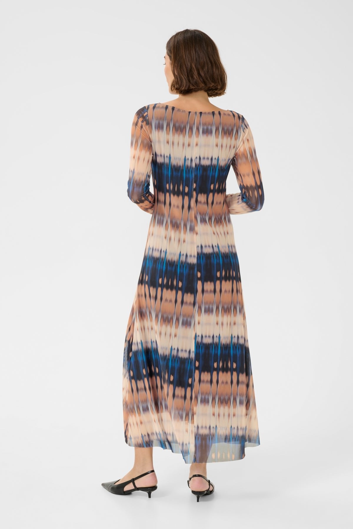 CultureCulture uasho Melida DressClothingBlue/Beige - Blue Water Clothing