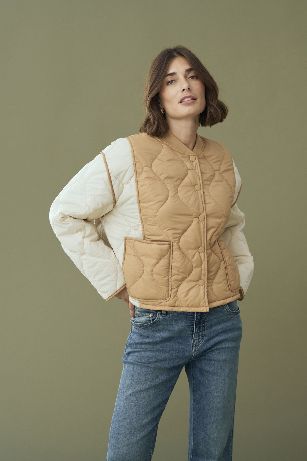 CultureCulture Cucatalina Short JacketCoats & JacketsWhitecap/Tannin - Blue Water Clothing