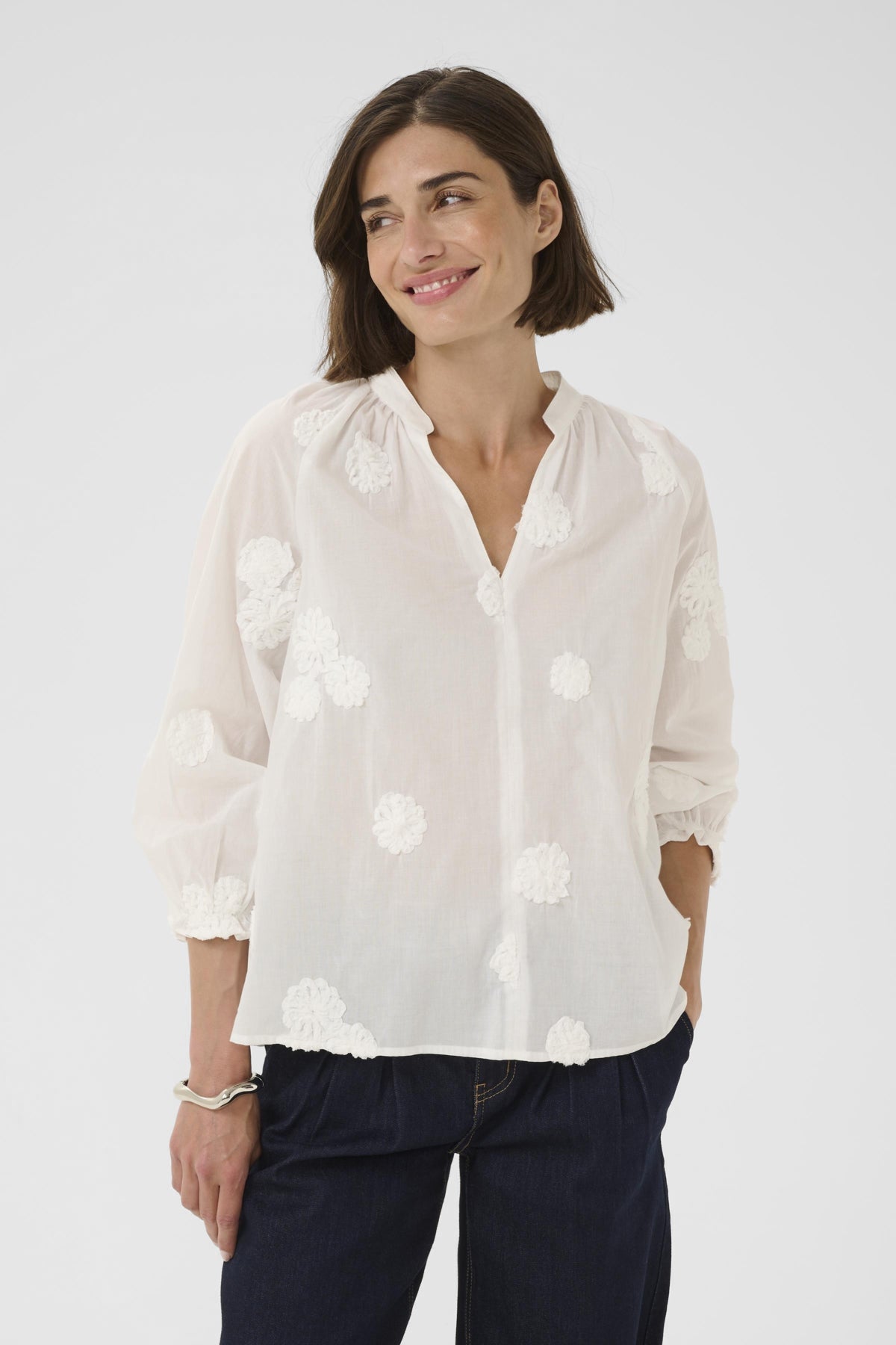 CultureCulture CUclover BlouseClothingSpring Gardenia - Blue Water Clothing