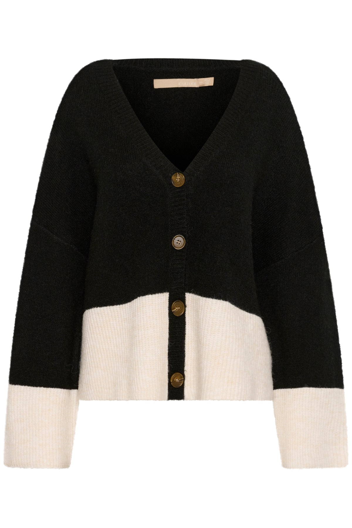 CultureCulture CUnicky Kimmy CardiganTopsBlack/Whitecap - Blue Water Clothing