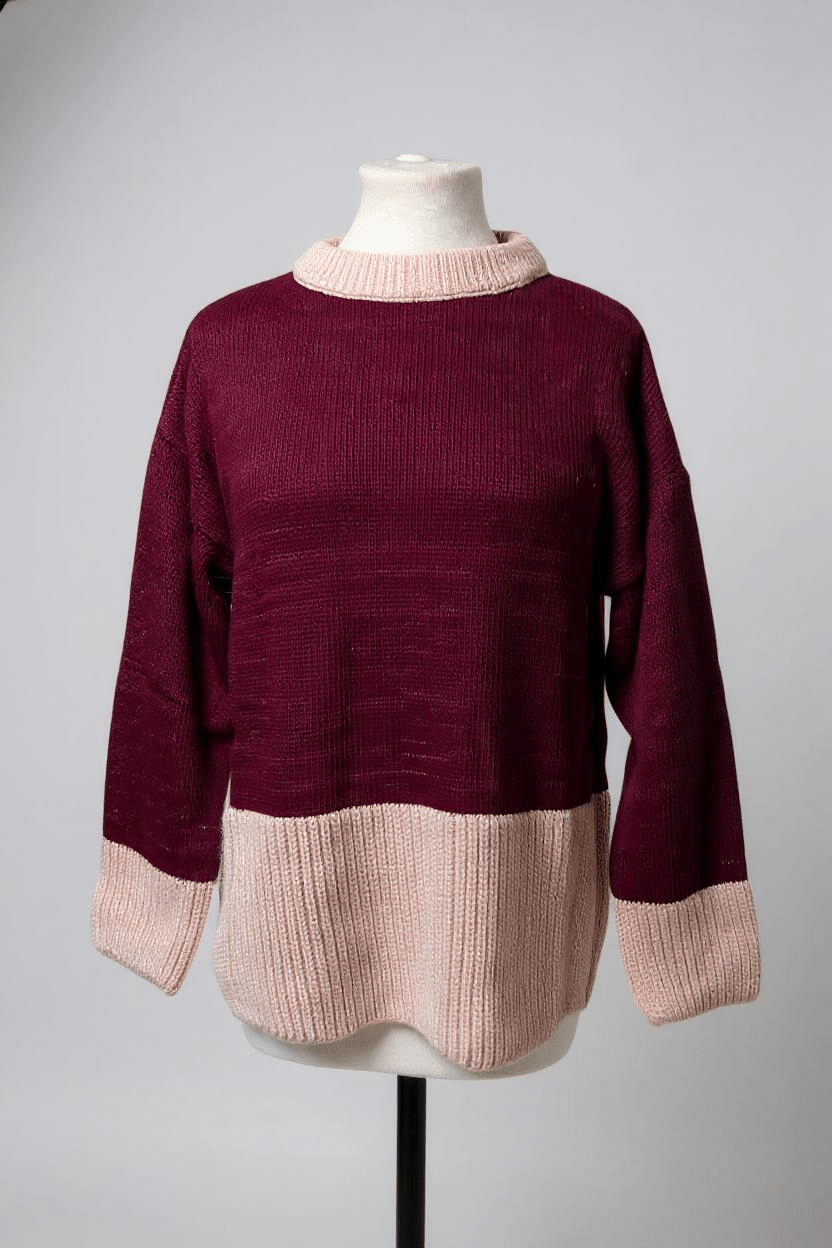 Deck By DecolageDeck By Decolage Alpaca Knit 5009 - 02 BordeauxTopsBordeaux - Blue Water Clothing