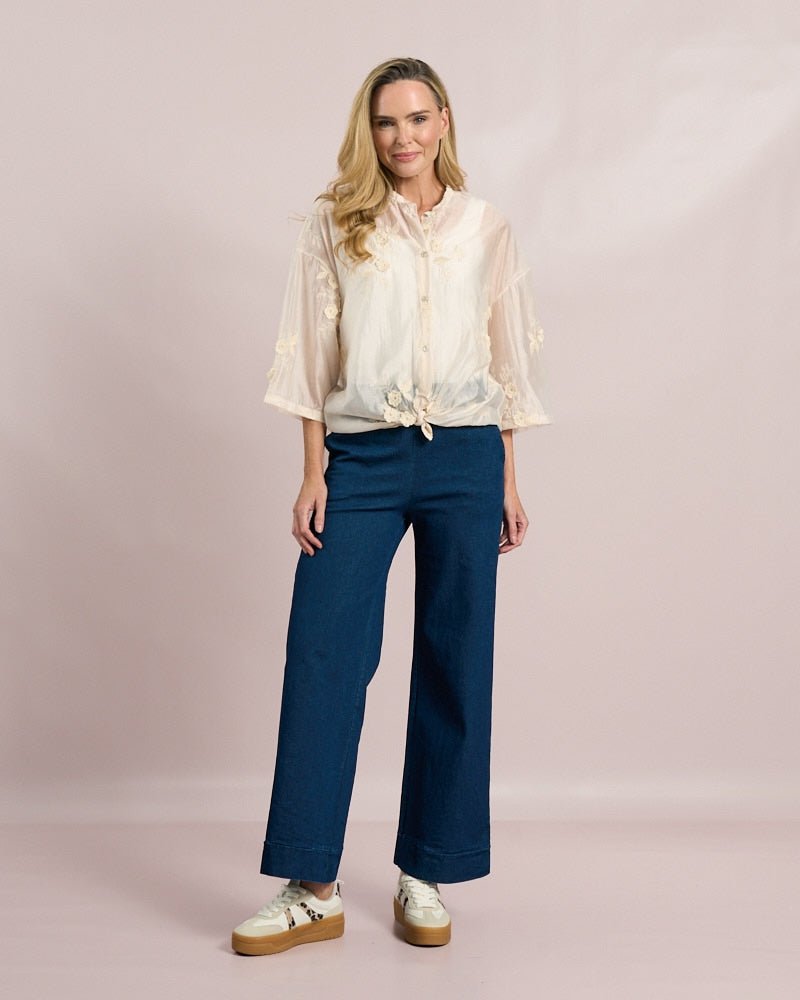 Deck By DecolageDeck By Decolage Denim Trousers 2402ClothingDenim - Blue Water Clothing