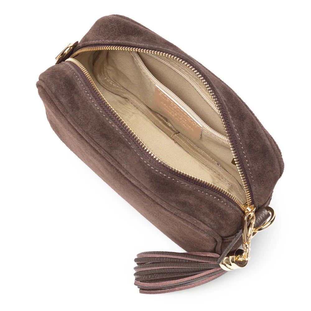 Elie BeaumontElie Beaumont Suede Crossbody BagAccessories - Blue Water Clothing