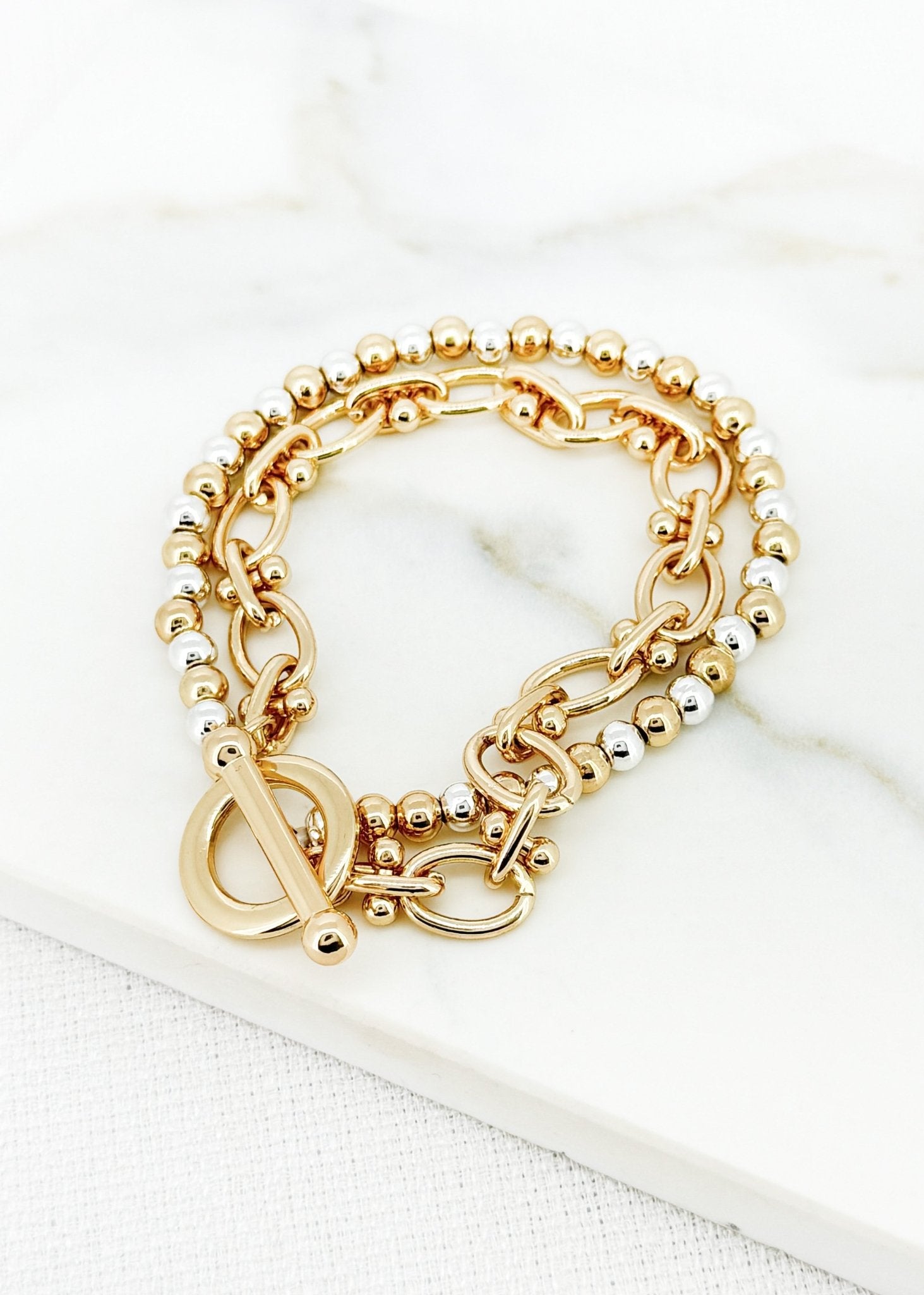 Envy JewelleryEnvy Jewellery Bracelet 4528 GoldJewellery - Blue Water Clothing