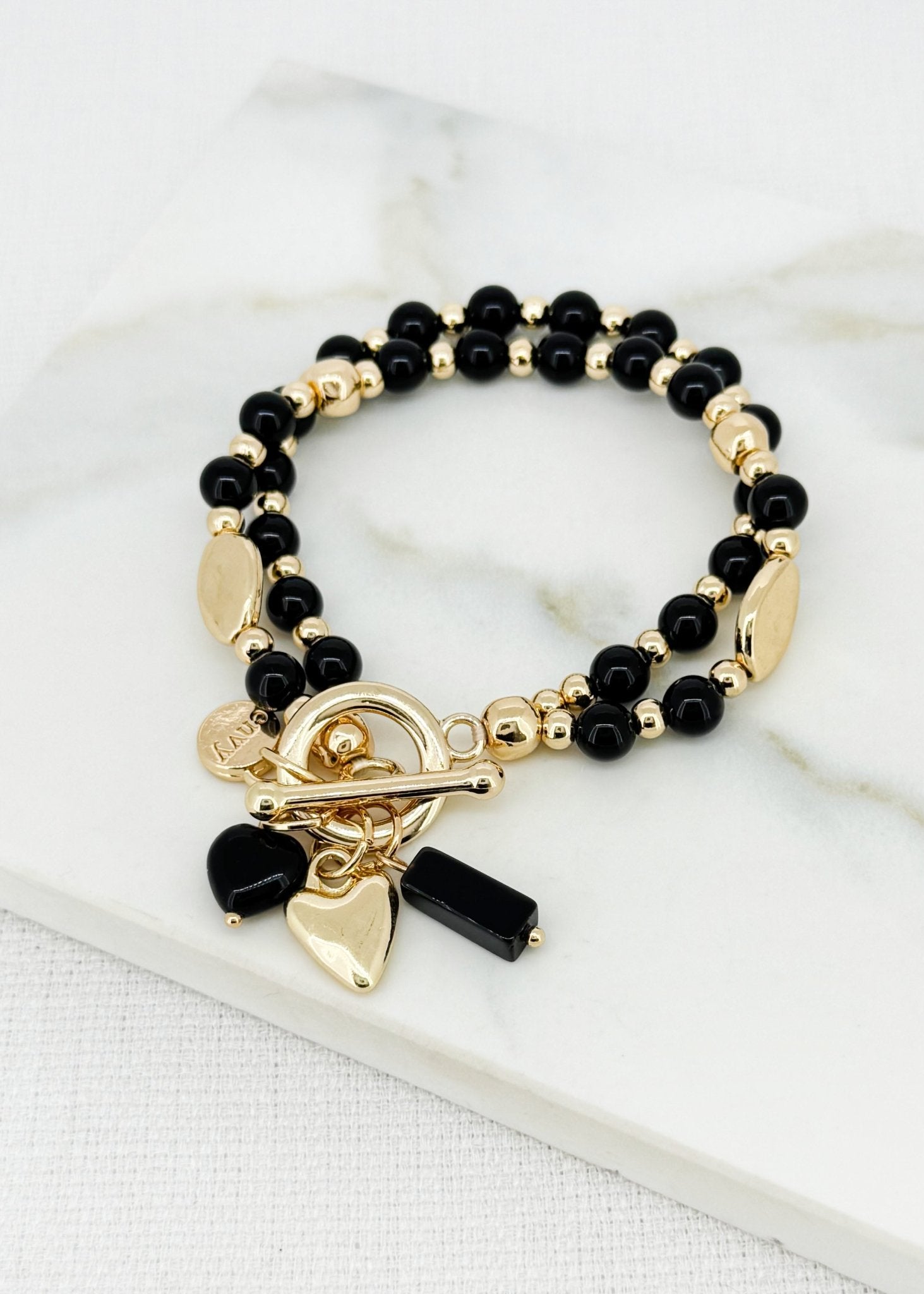 Envy JewelleryEnvy Jewellery Bracelet 4553 BlackJewellery - Blue Water Clothing