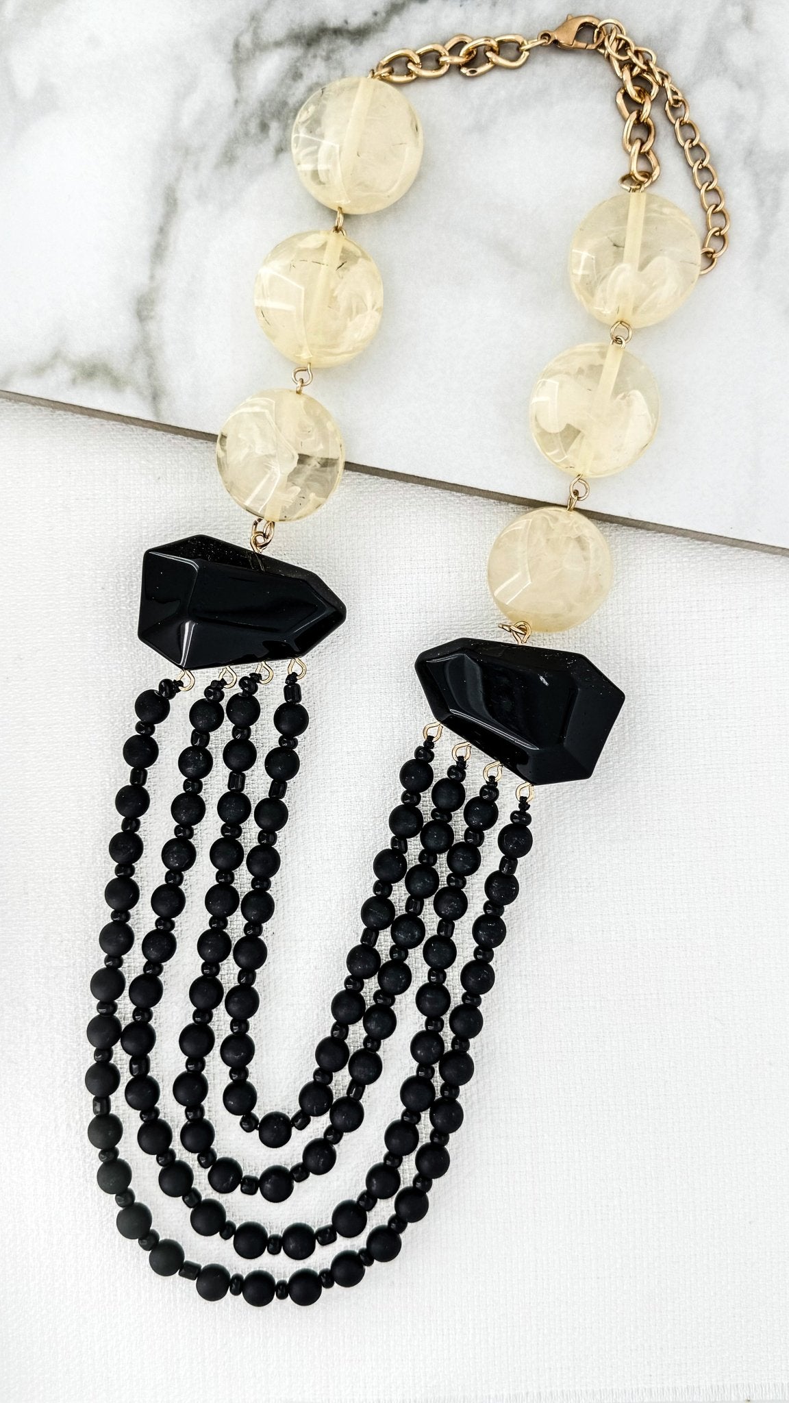 Envy JewelleryEnvy Jewellery Necklace 4614 BlackJewellery - Blue Water Clothing