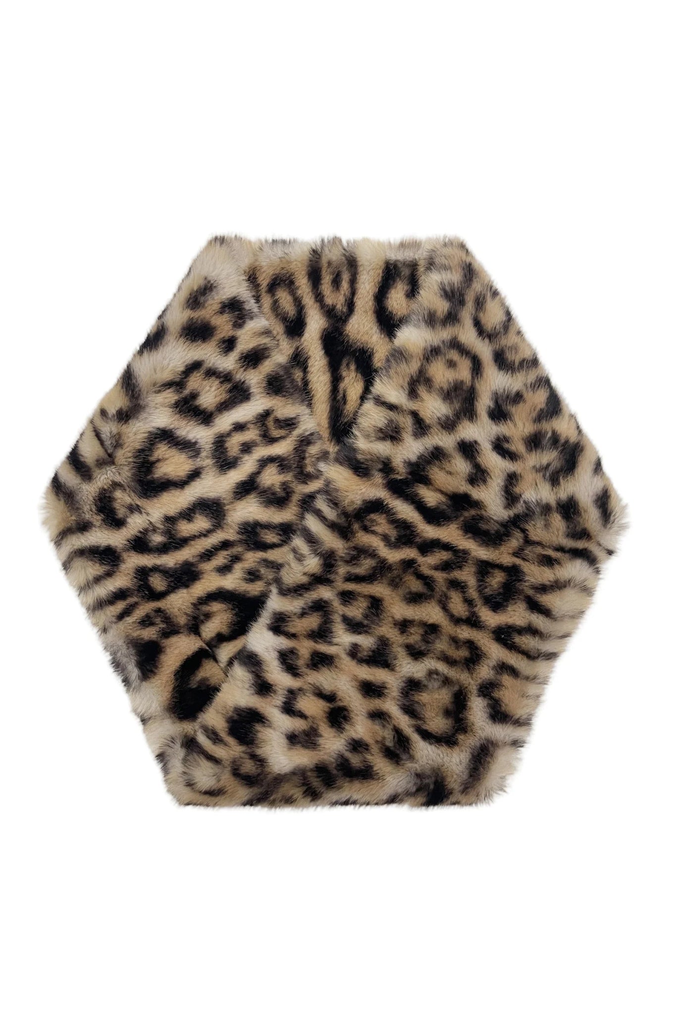 Faux Fur Luxe Leopard Print Snood - Blue Water Clothing