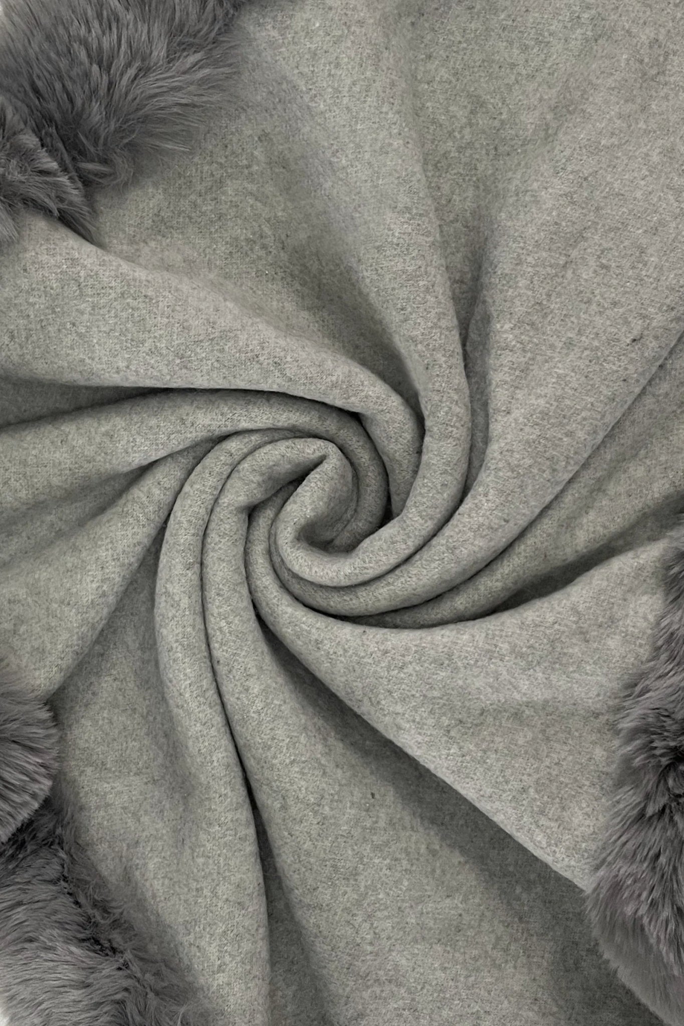 Blue Water ClothingFaux Fur Trim Wool PonchoClothing - Blue Water Clothing