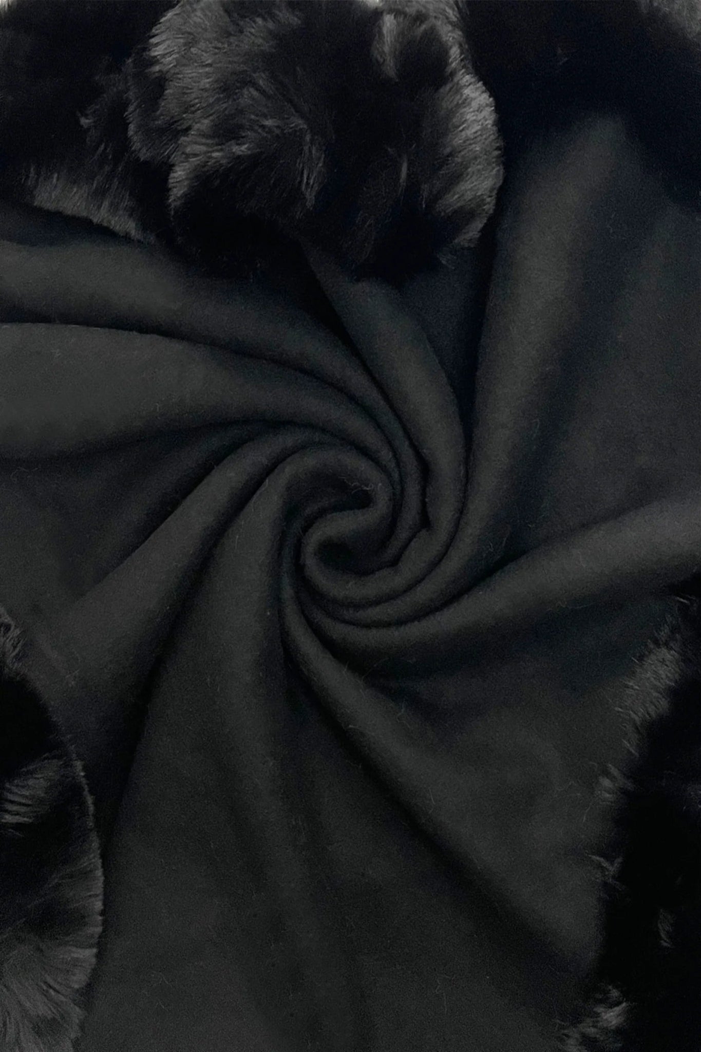 Blue Water ClothingFaux Fur Trim Wool PonchoClothing - Blue Water Clothing