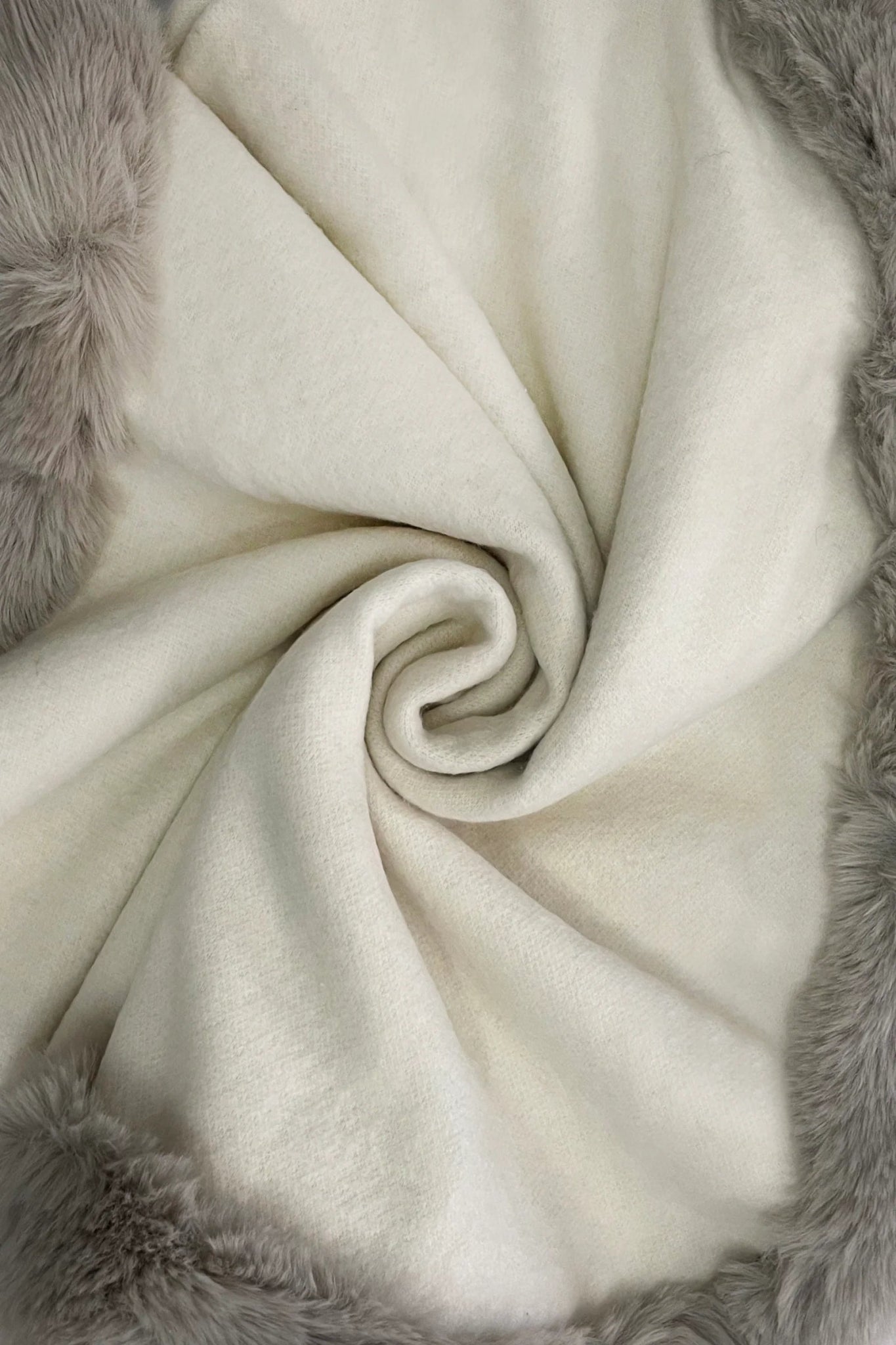 Blue Water ClothingFaux Fur Trim Wool PonchoClothing - Blue Water Clothing