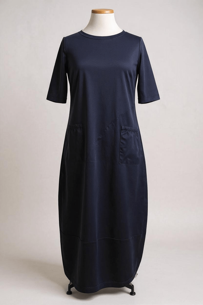 FOILFoil Little Mix Dress NavyClothingNavy - Blue Water Clothing