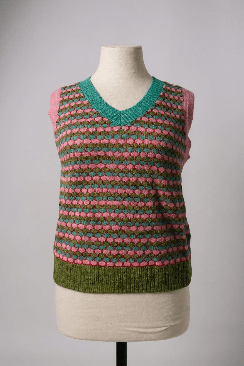 FOILFoil Pop Culture Gilet Popcorn PinkTopsPopcorn Pink - Blue Water Clothing