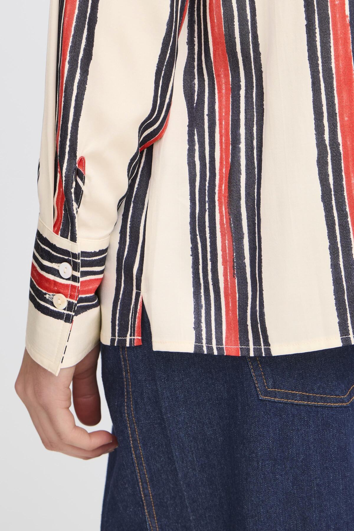 FransaFransa FRAlda Shirt 1 Whisper WhiteClothingWhisper White - Blue Water Clothing