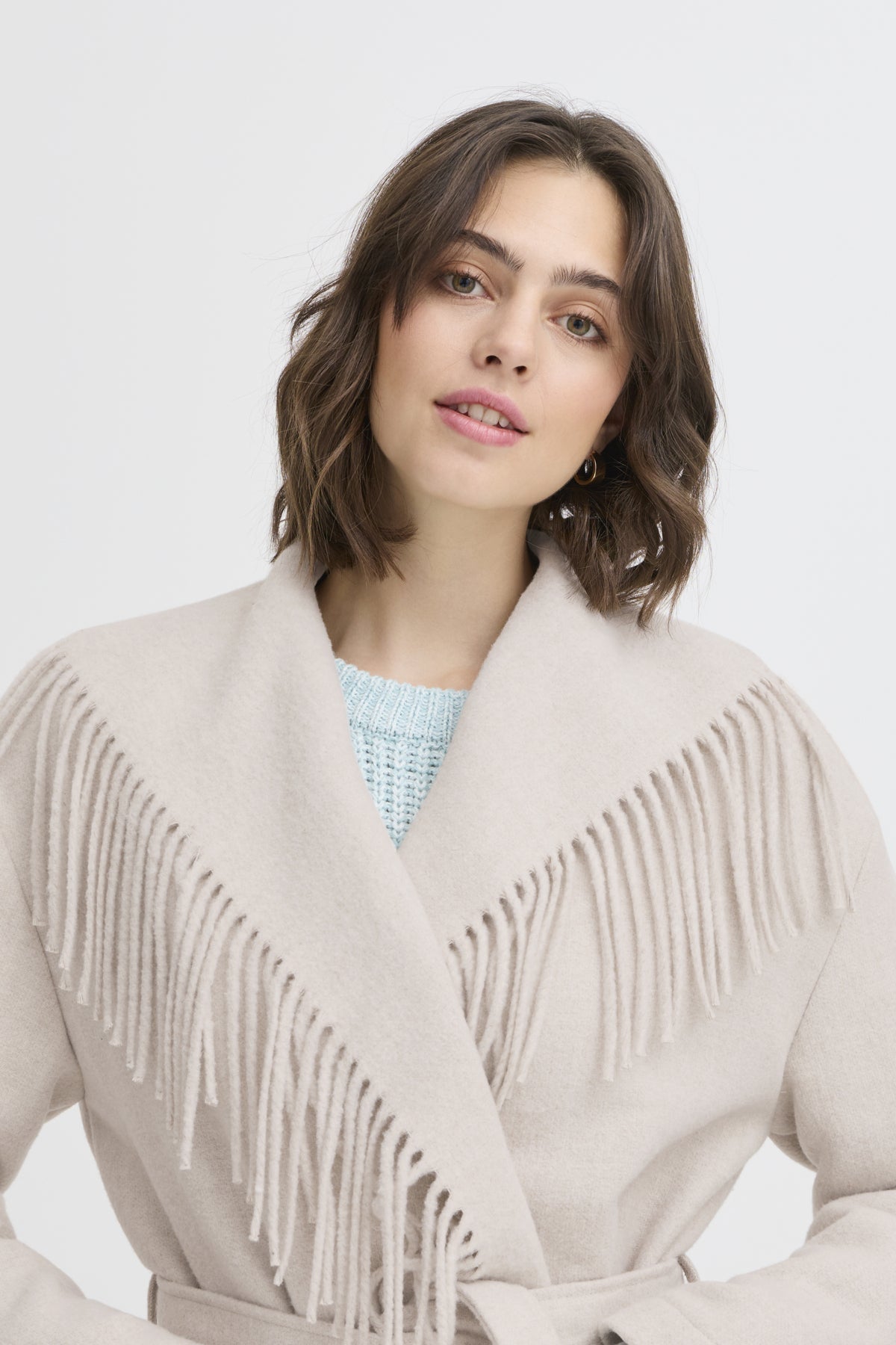 FransaFransa Frangelina Jacket 2ClothingLimestone Melange - Blue Water Clothing