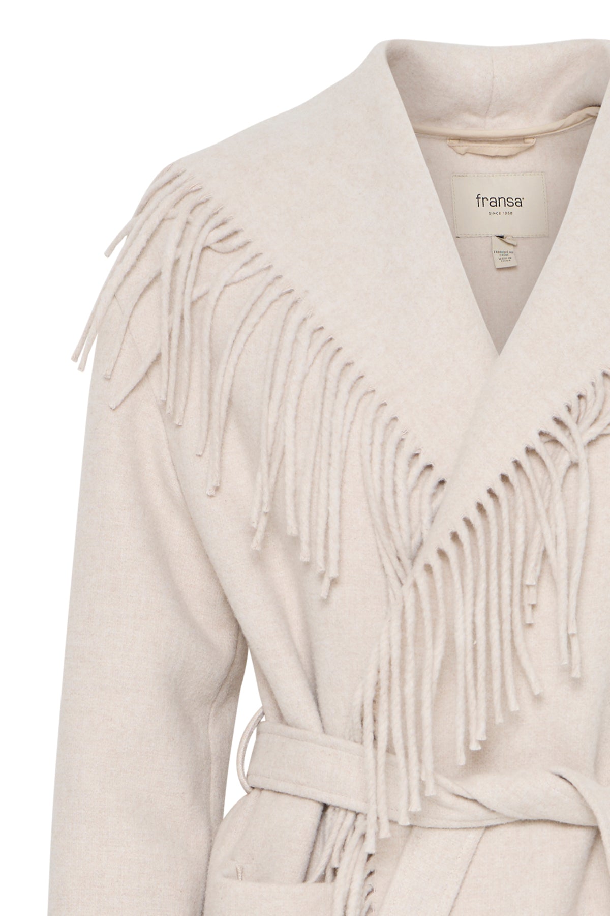 FransaFransa Frangelina Jacket 2ClothingLimestone Melange - Blue Water Clothing