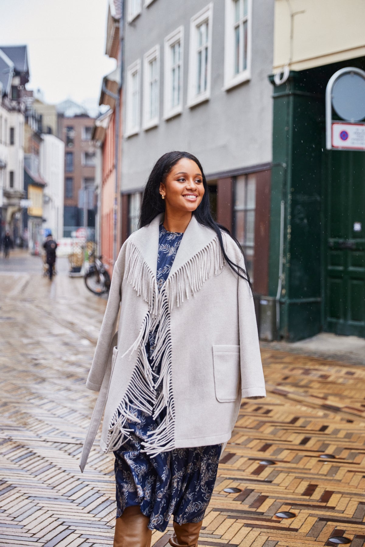 FransaFransa Frangelina Jacket 2ClothingLimestone Melange - Blue Water Clothing