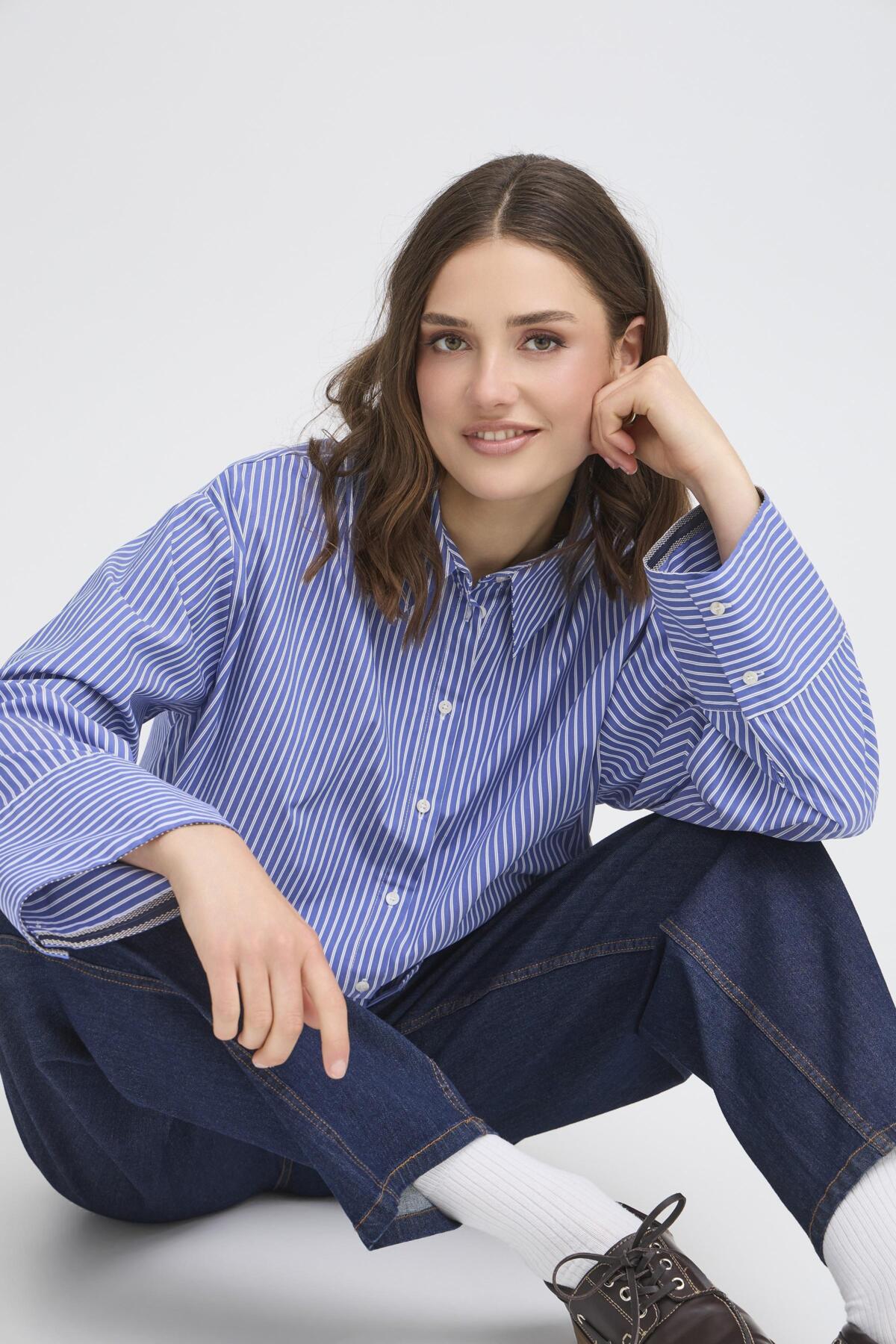 FransaFransa FRFina Shirt 1ClothingNight Skye - Blue Water Clothing