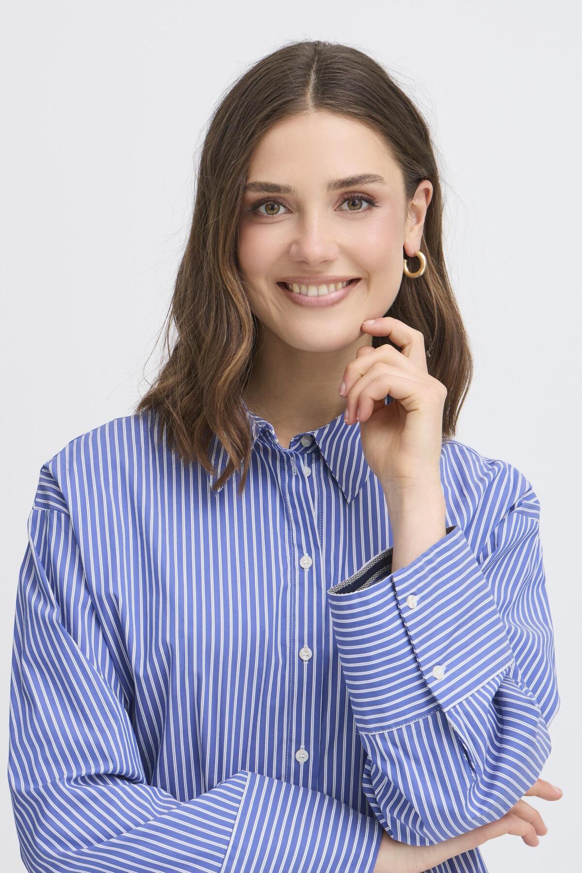 FransaFransa FRFina Shirt 1ClothingNight Skye - Blue Water Clothing