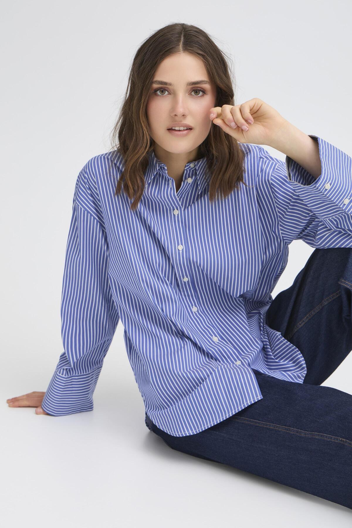 FransaFransa FRFina Shirt 1ClothingNight Skye - Blue Water Clothing