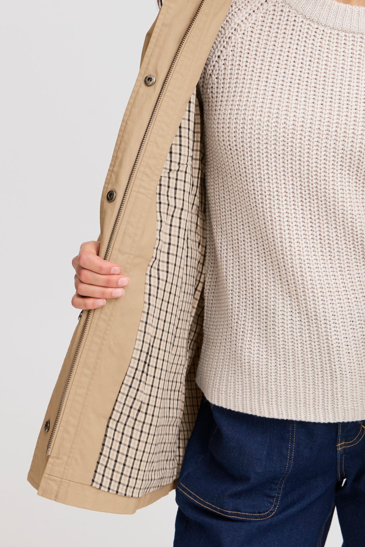 FransaFransa Frfirefly Jacket 1ClothingOxford Tan - Blue Water Clothing