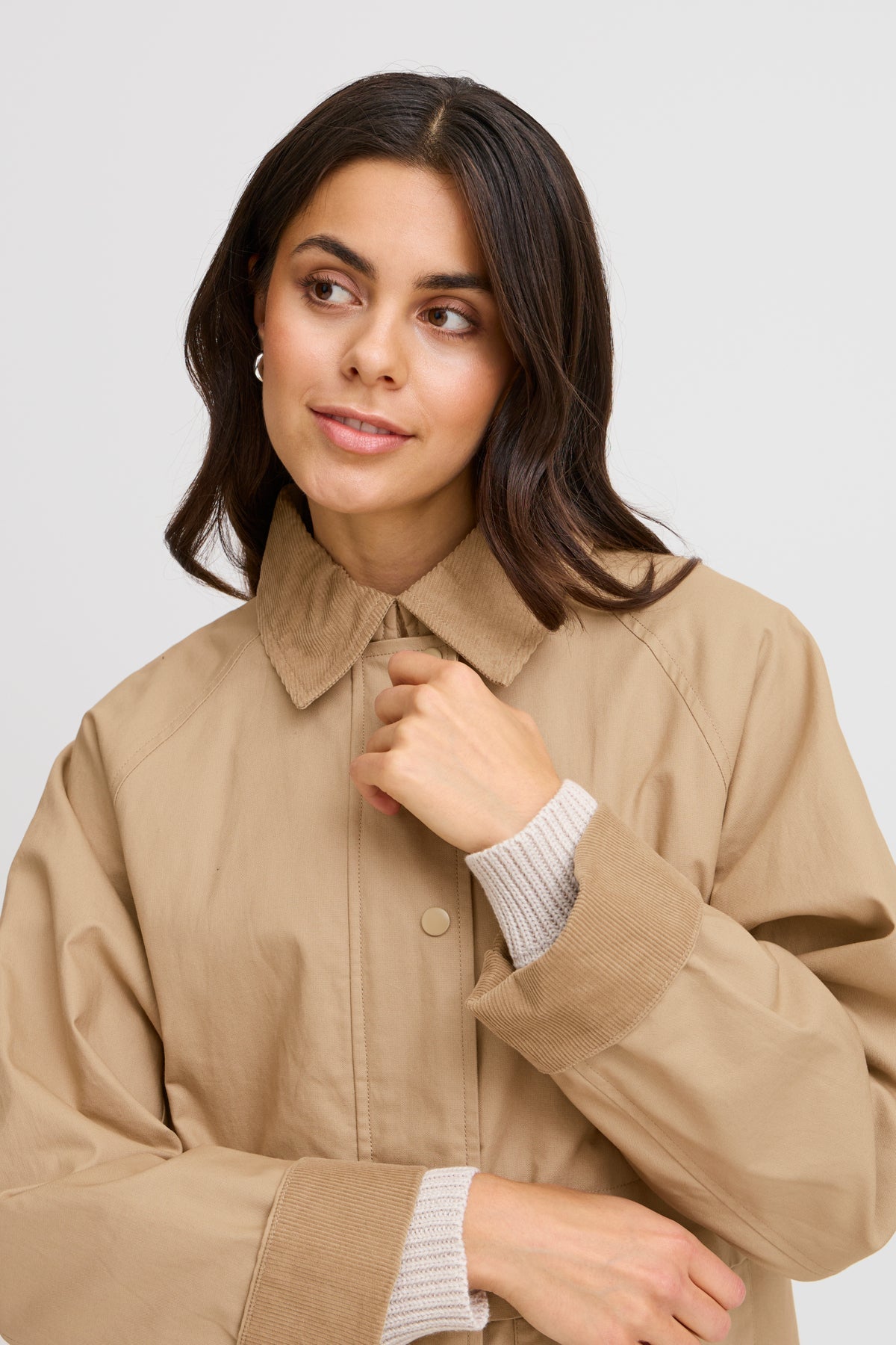 FransaFransa Frfirefly Jacket 1ClothingOxford Tan - Blue Water Clothing