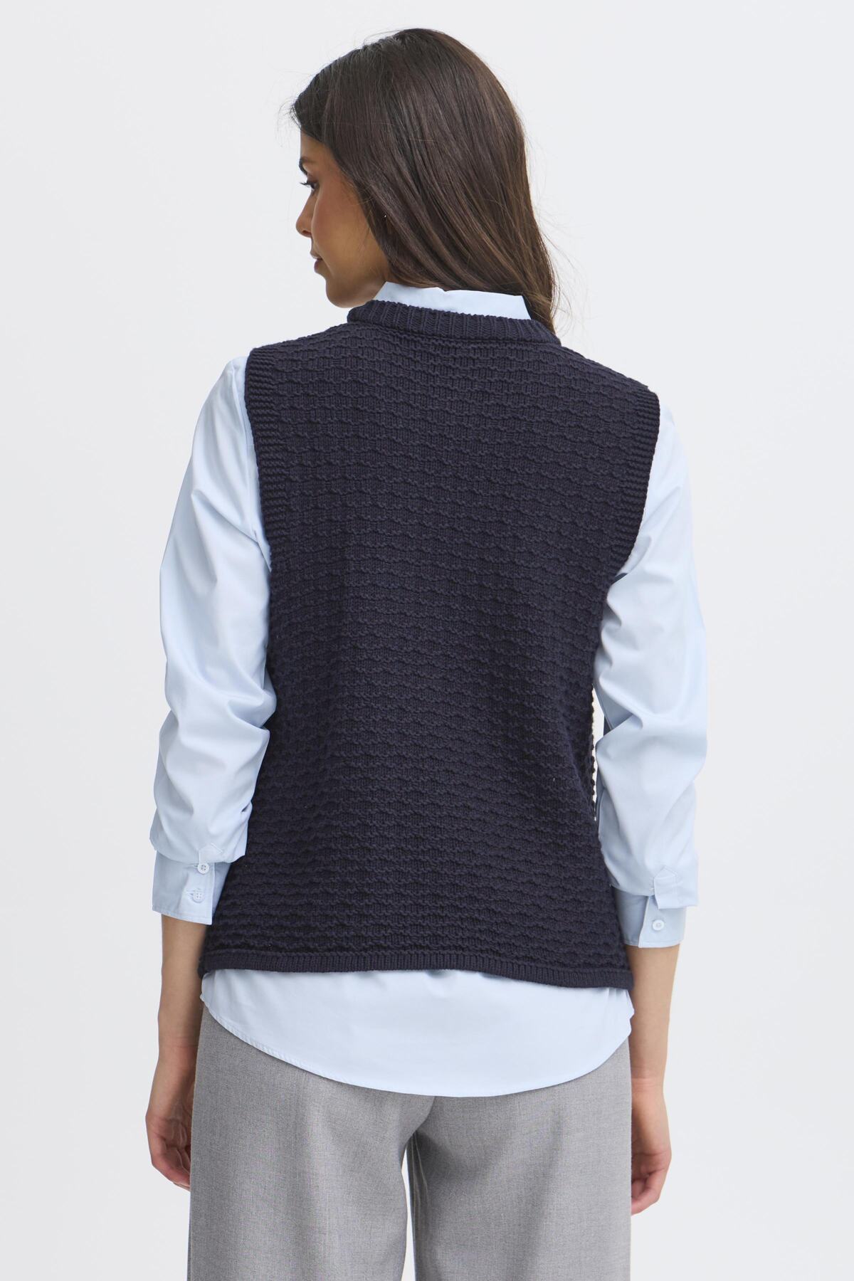 FransaFransa FRKenna Waistcoat 1ClothingNight Skye - Blue Water Clothing