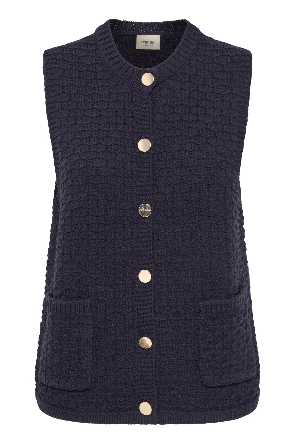 FransaFransa FRKenna Waistcoat 1ClothingNight Skye - Blue Water Clothing